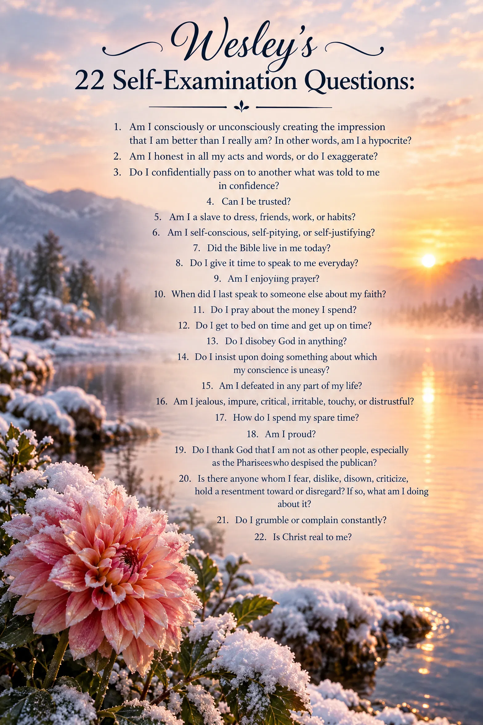 A Moment of Quiet Spiritual Reflection