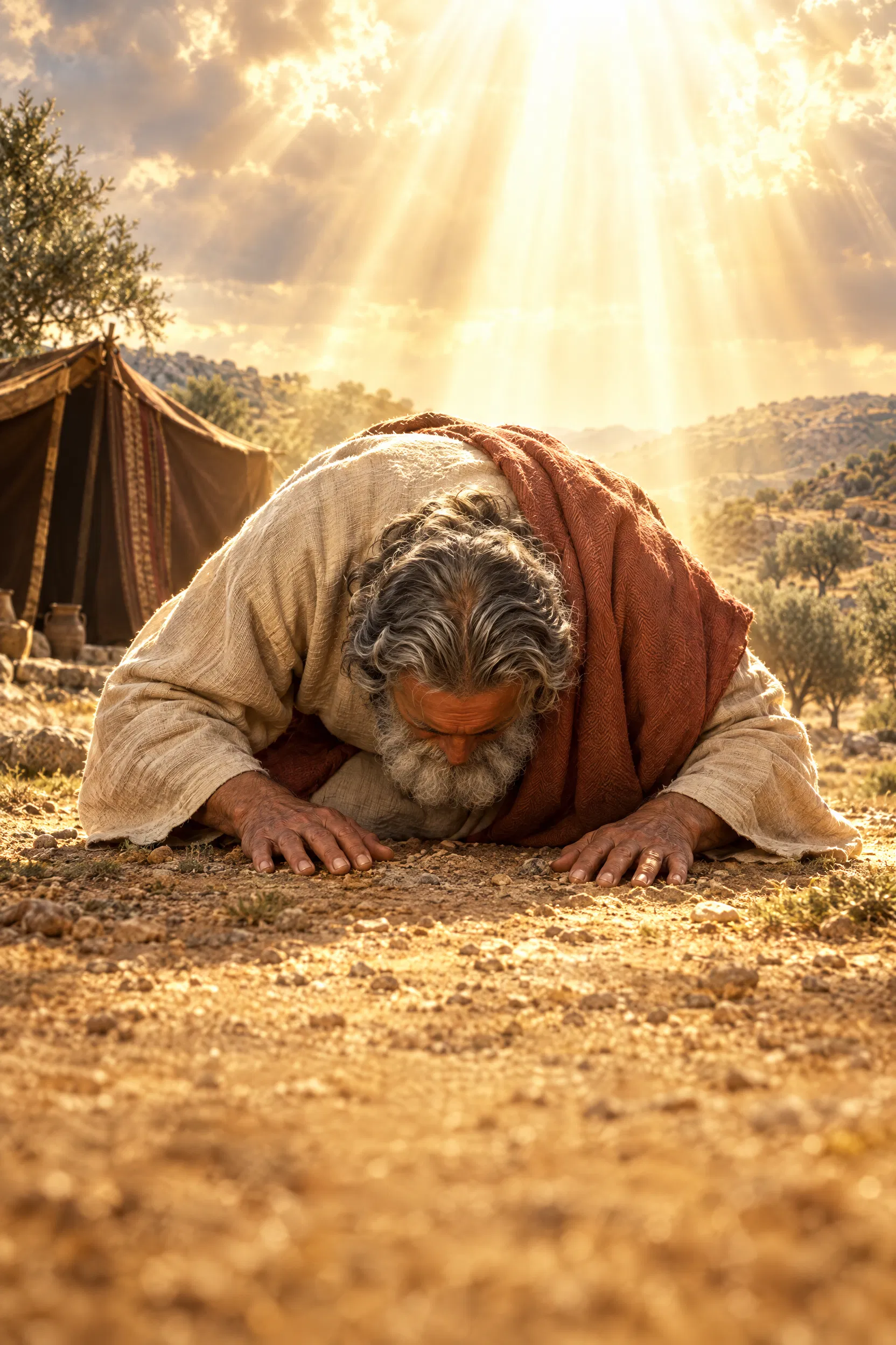 Abraham Bows Before God at Mamre