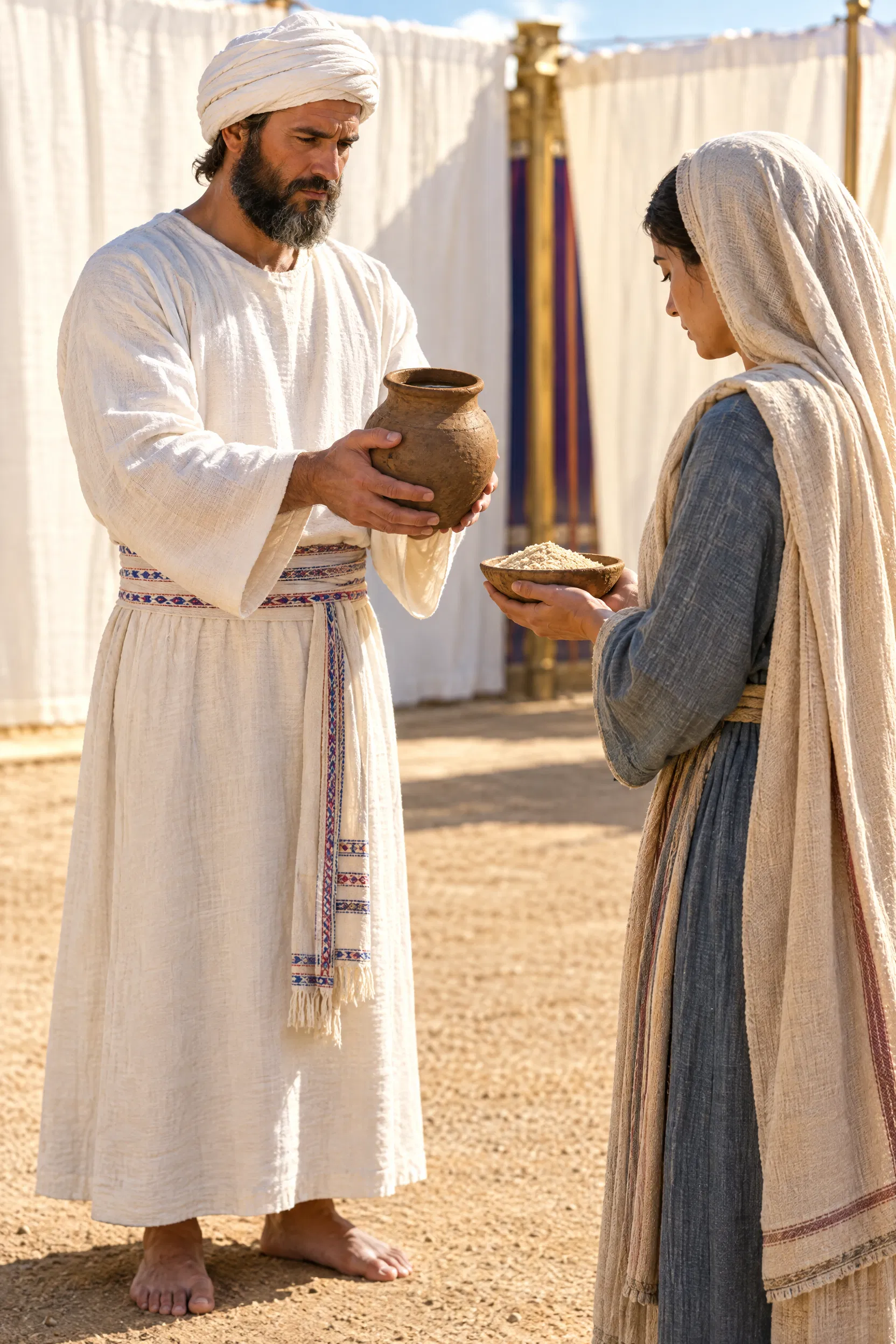 Priest Sets a Wife Before the Lord Under Jealousy Law