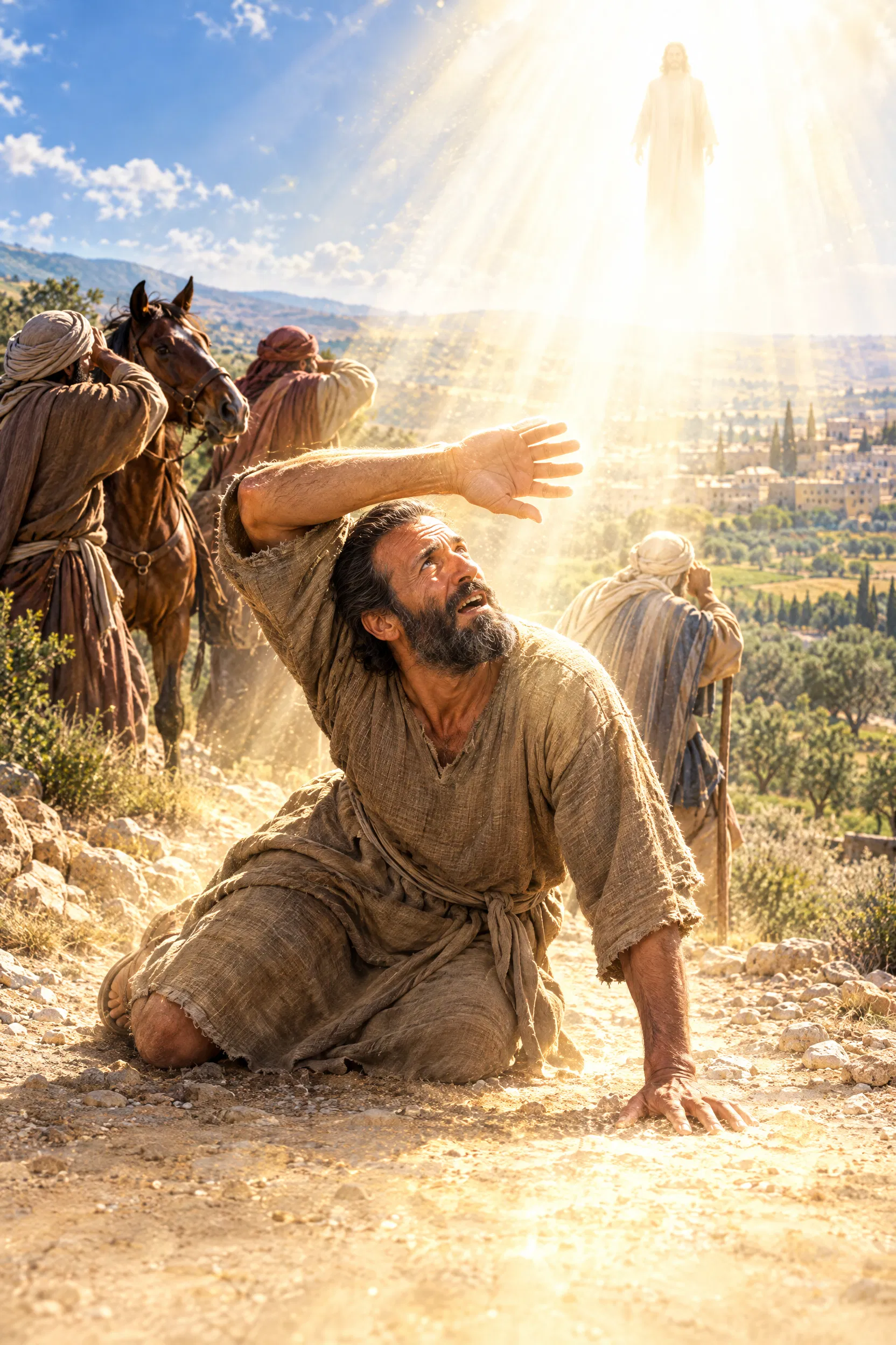 Saul Struck Down by Light on the Damascus Road