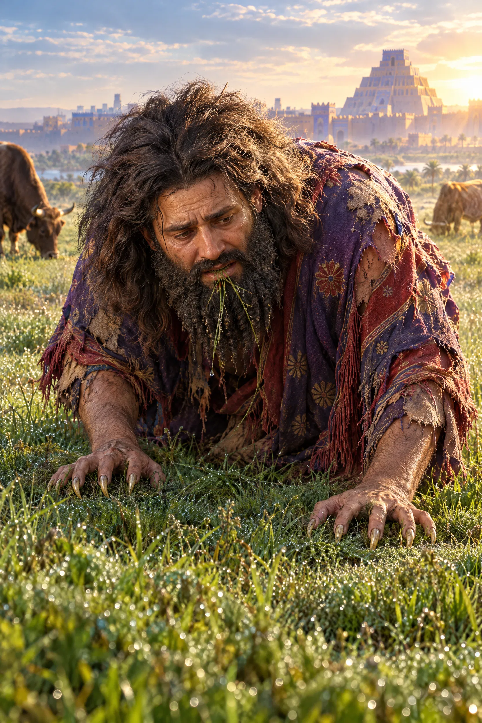 Nebuchadnezzar Eats Grass Like the Oxen