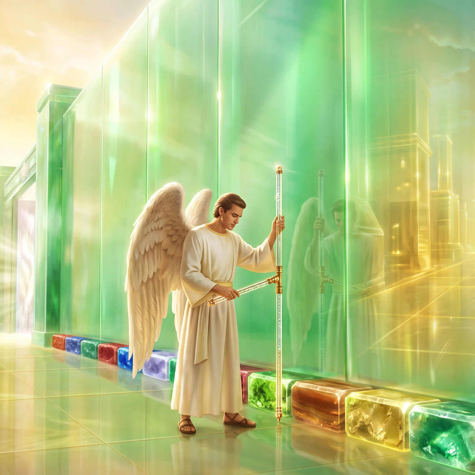 The Measured Walls of New Jerusalem