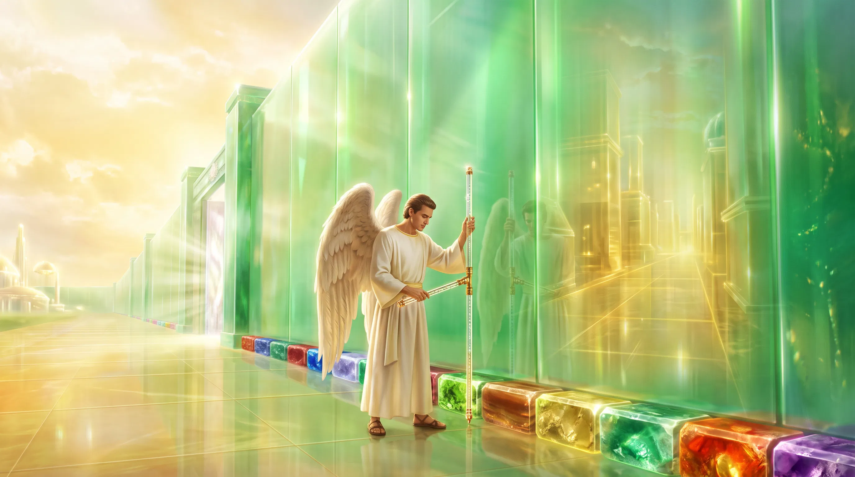 The Measured Walls of New Jerusalem