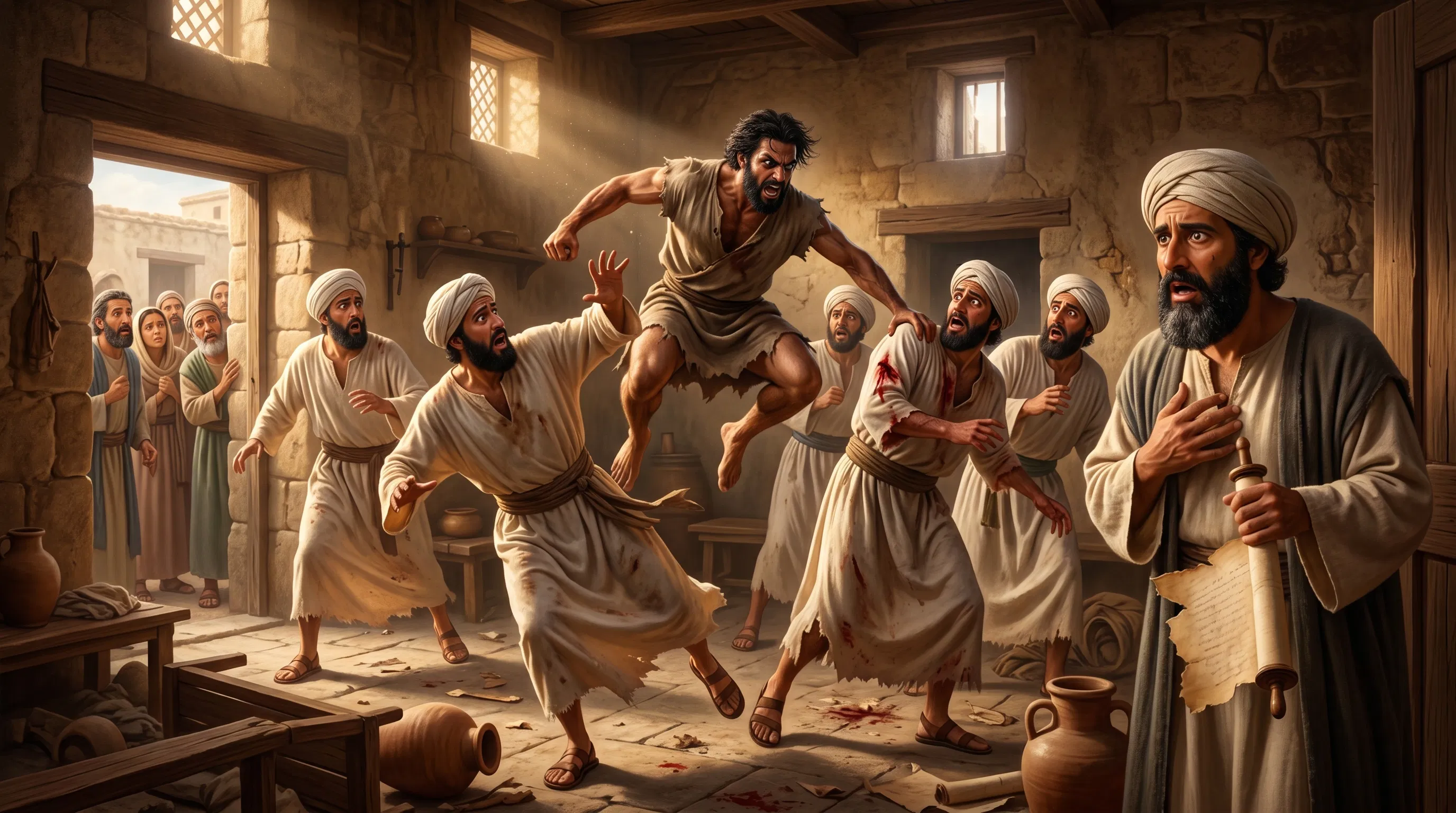 The Confrontation of the Seven Sons