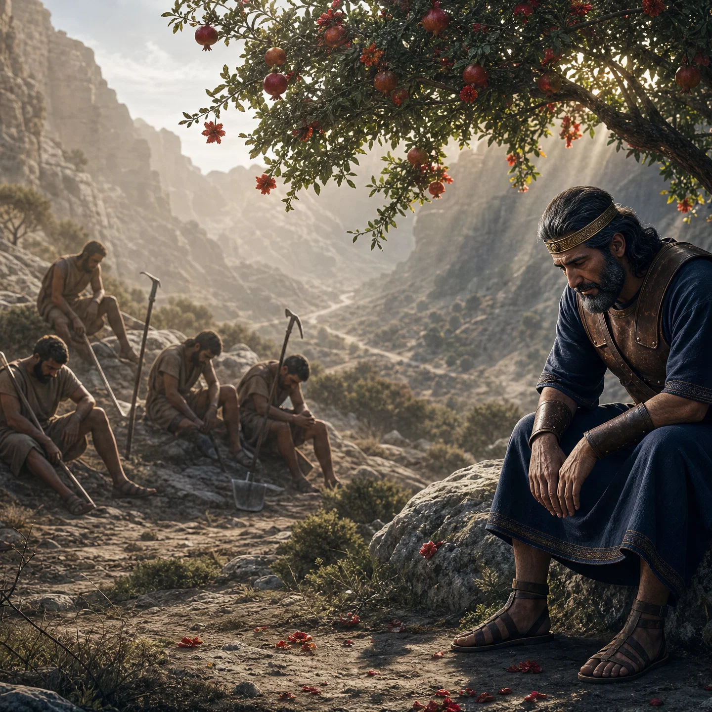 King Saul Under The Pomegranate Tree