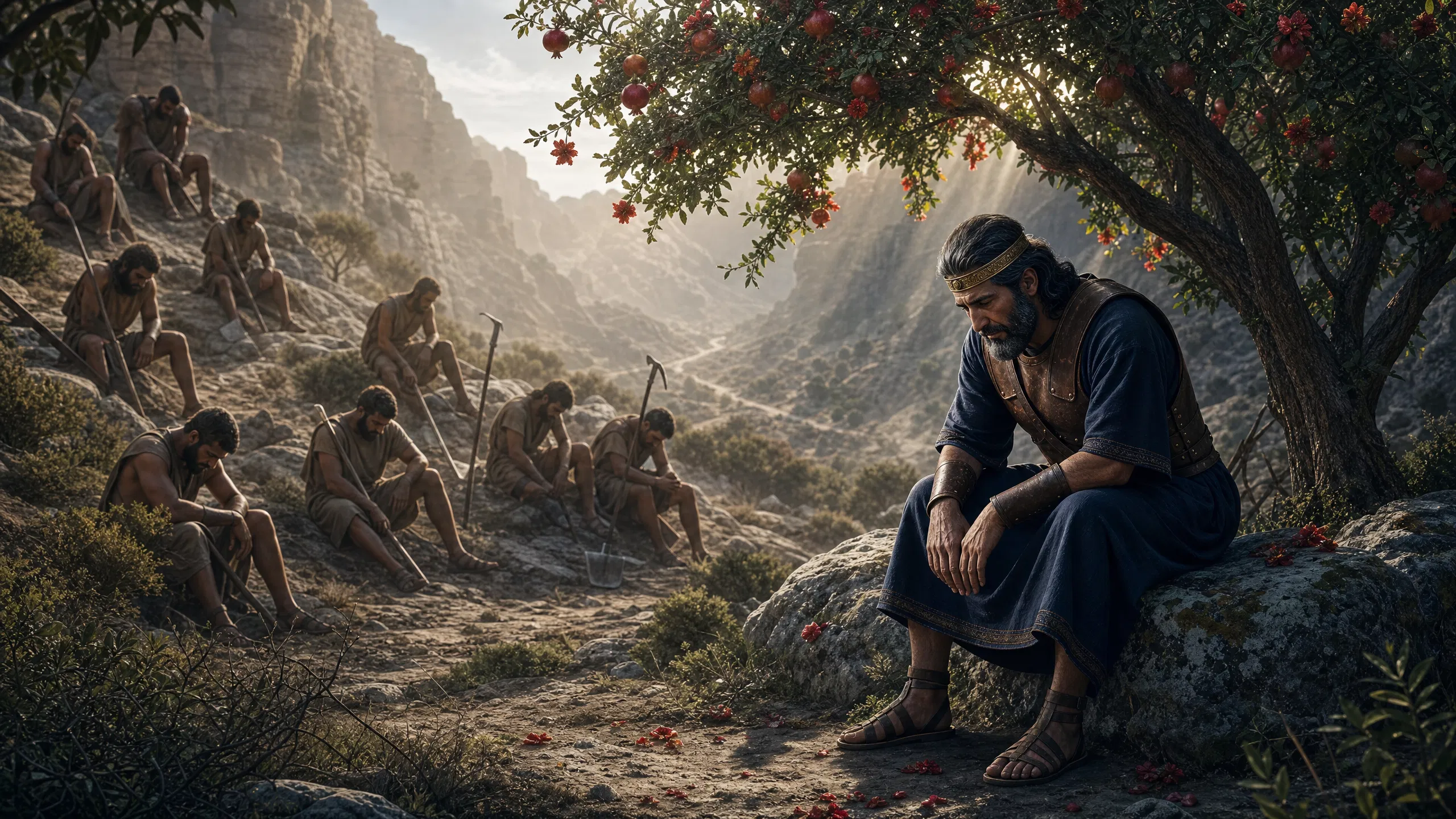 King Saul Under The Pomegranate Tree