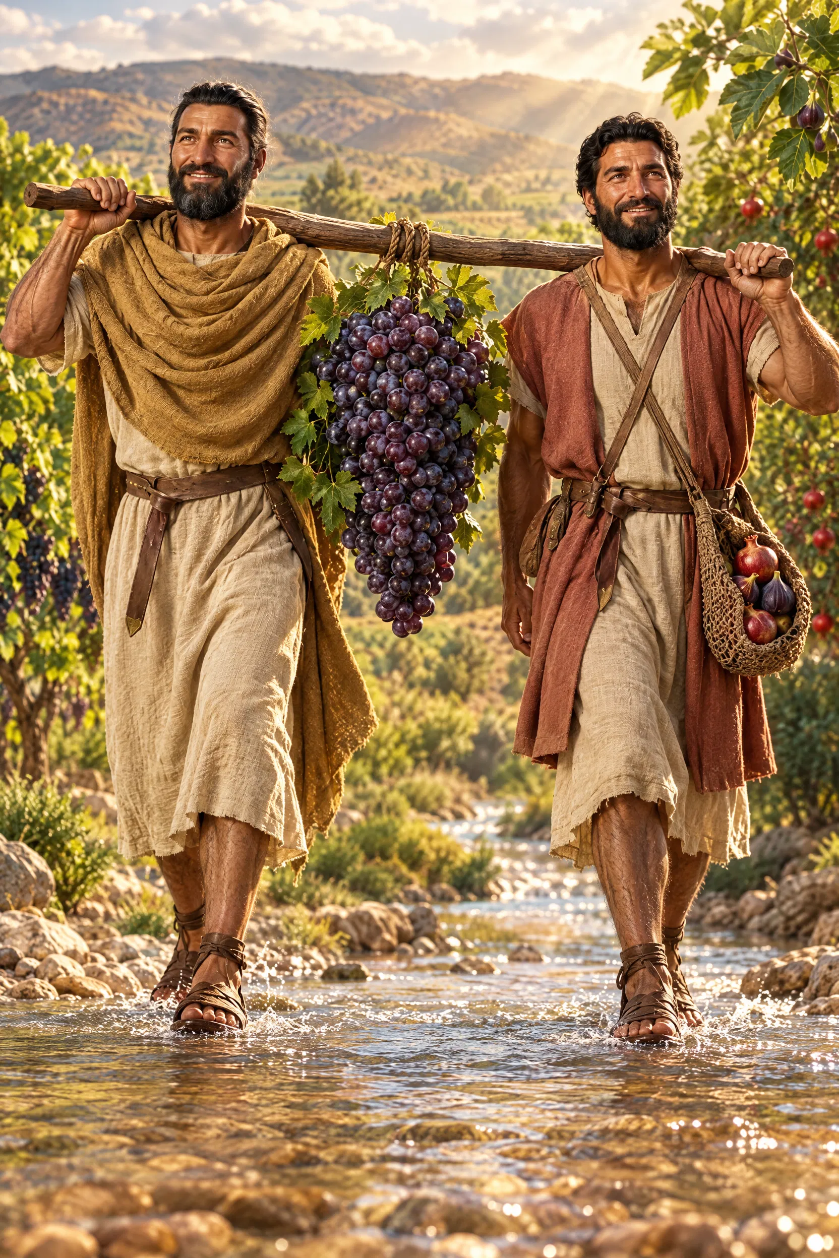 Joshua and Caleb Carry the Grapes of Eshcol