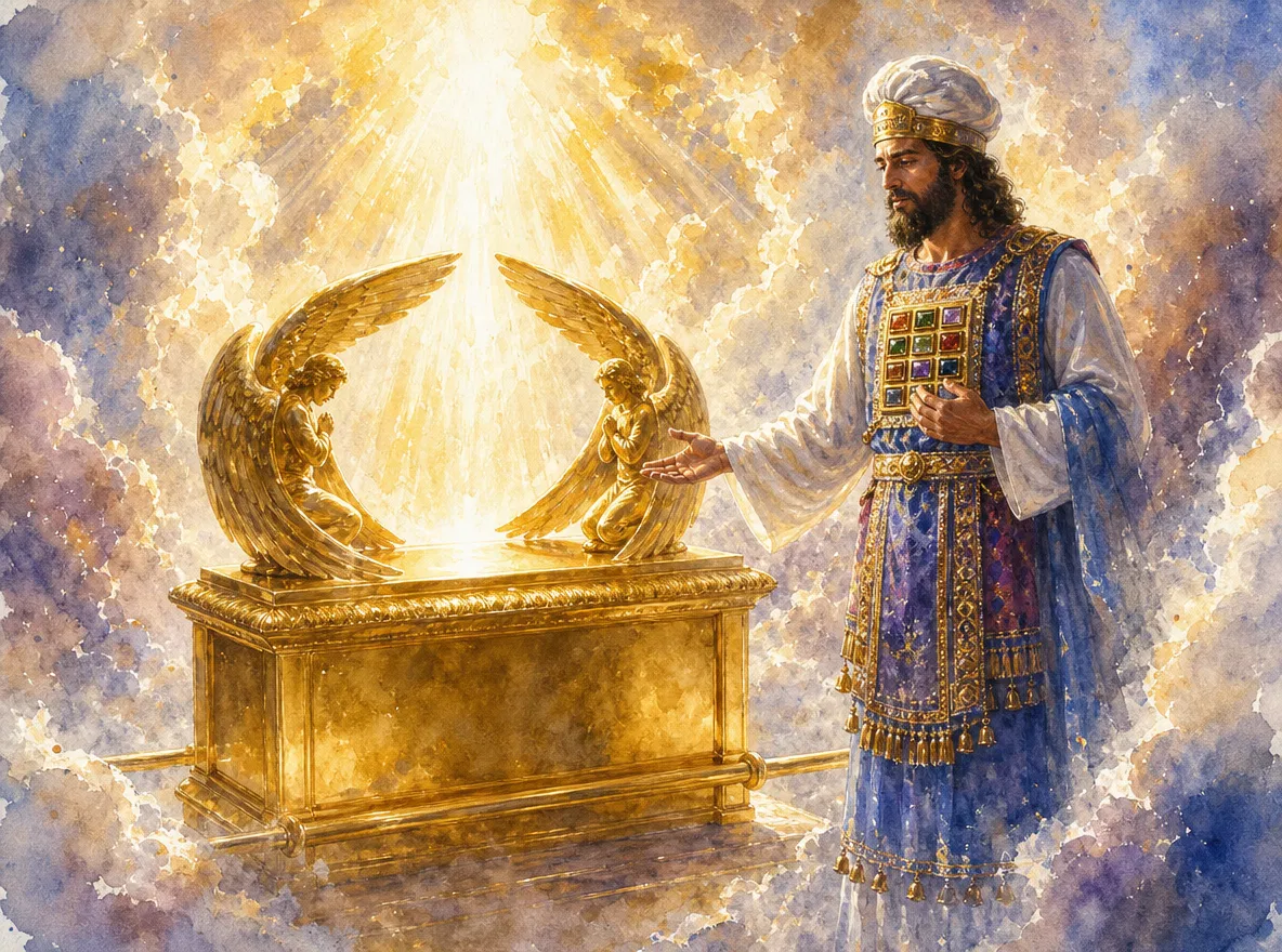 Jesus as High Priest Before the Ark of the Covenant