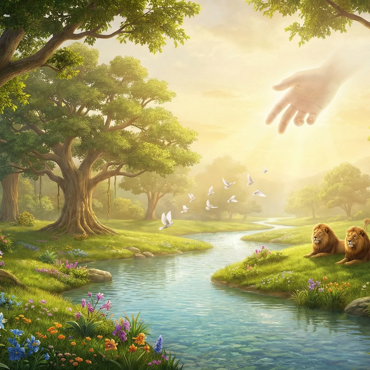 Divine Harmony in the Garden of Eden