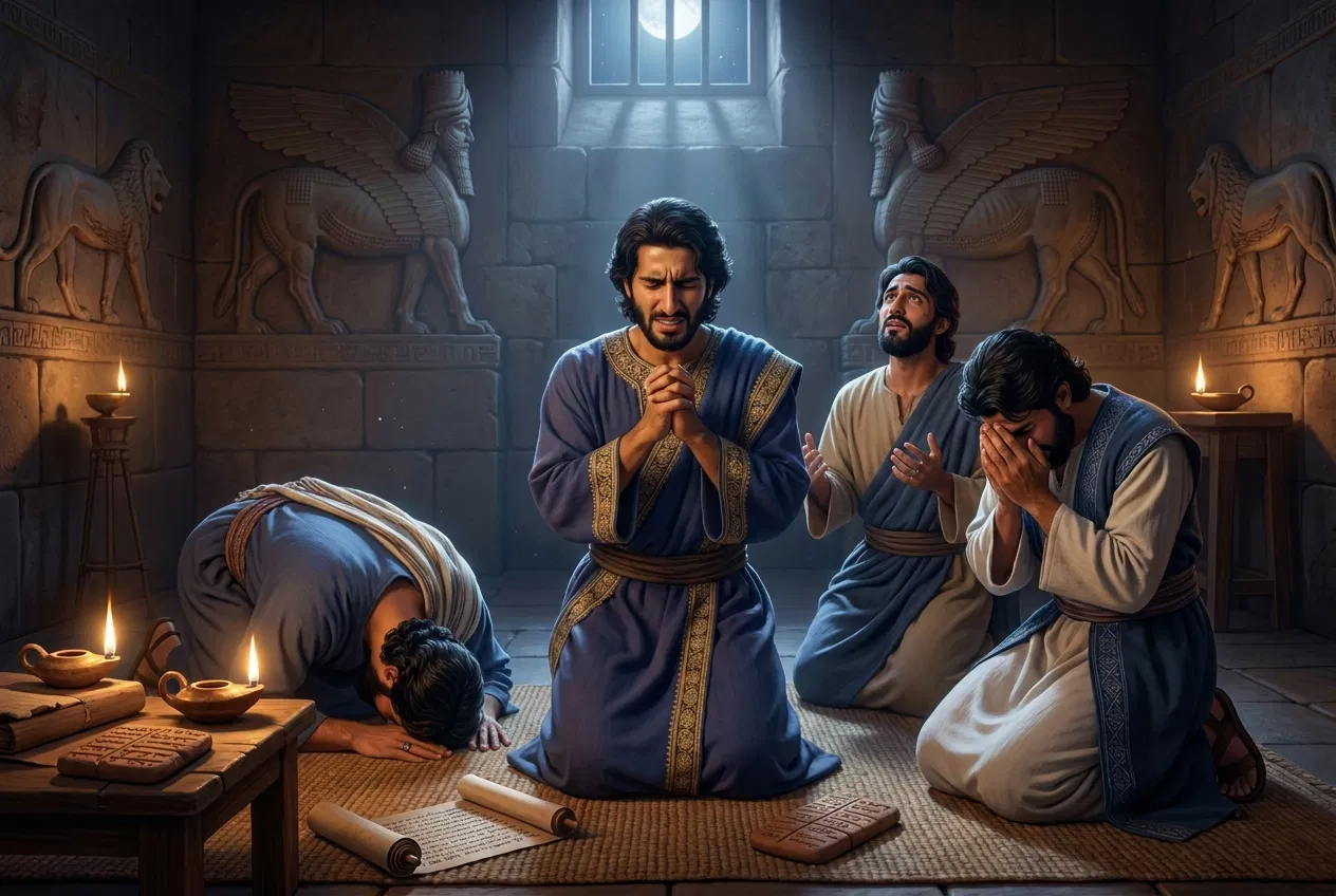 Daniel and His Friends Pray Through the Night