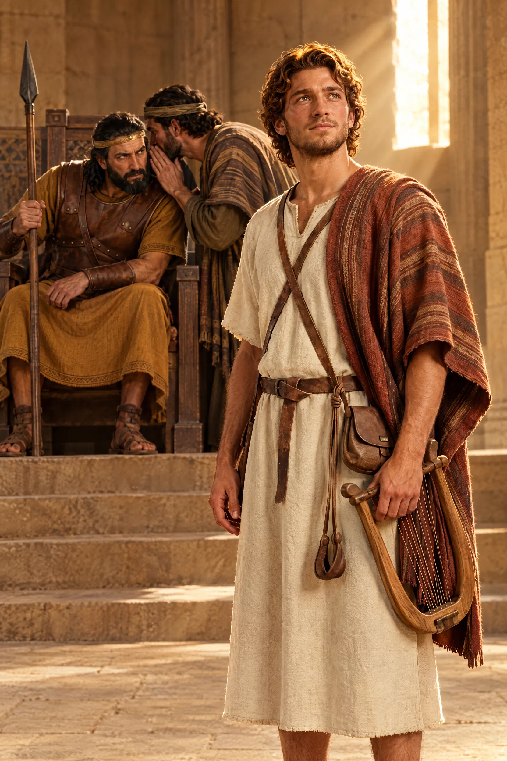 David Stands Innocent as Cush Whispers to Saul