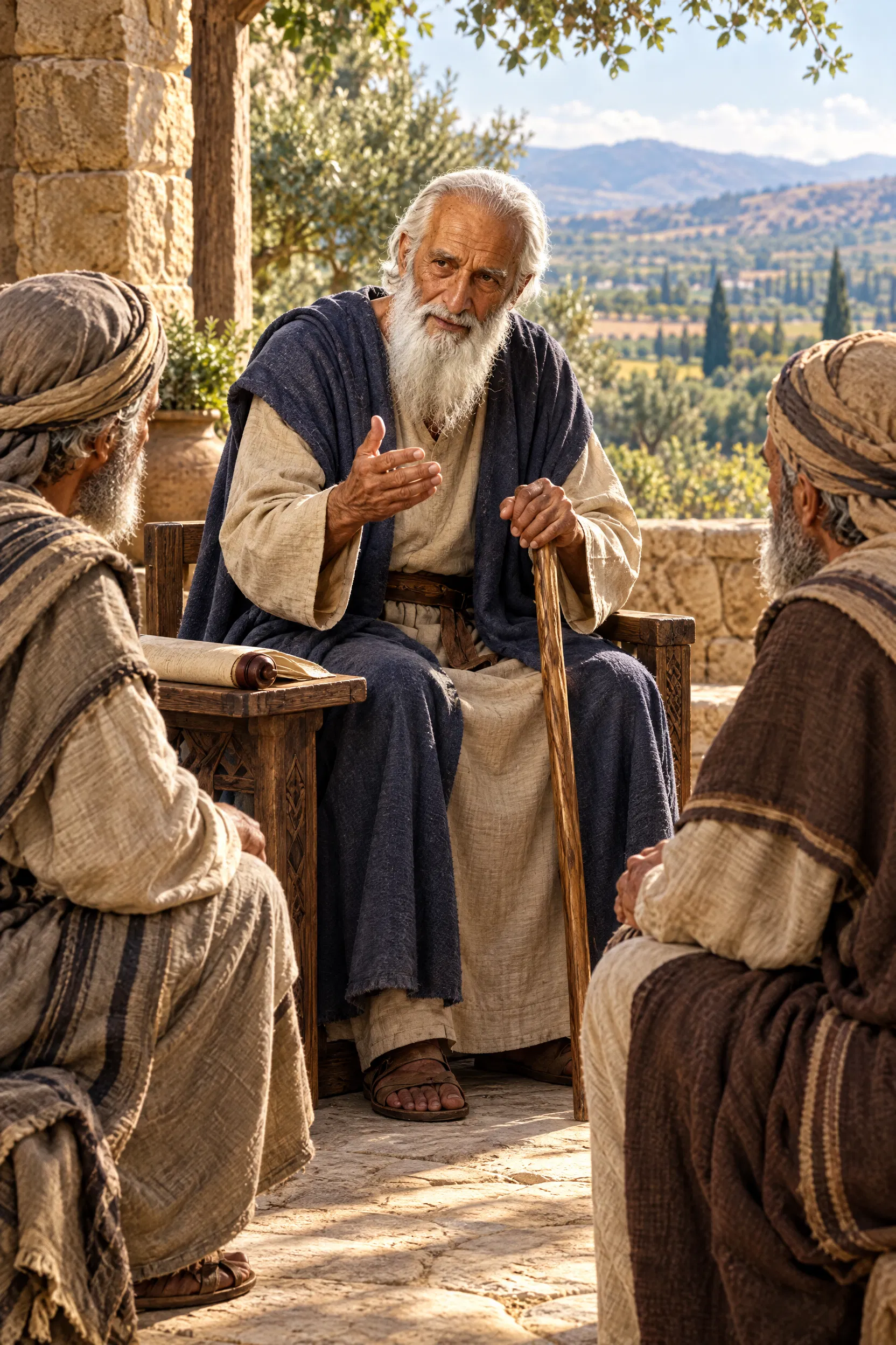 Joshua Charges the Elders of Israel
