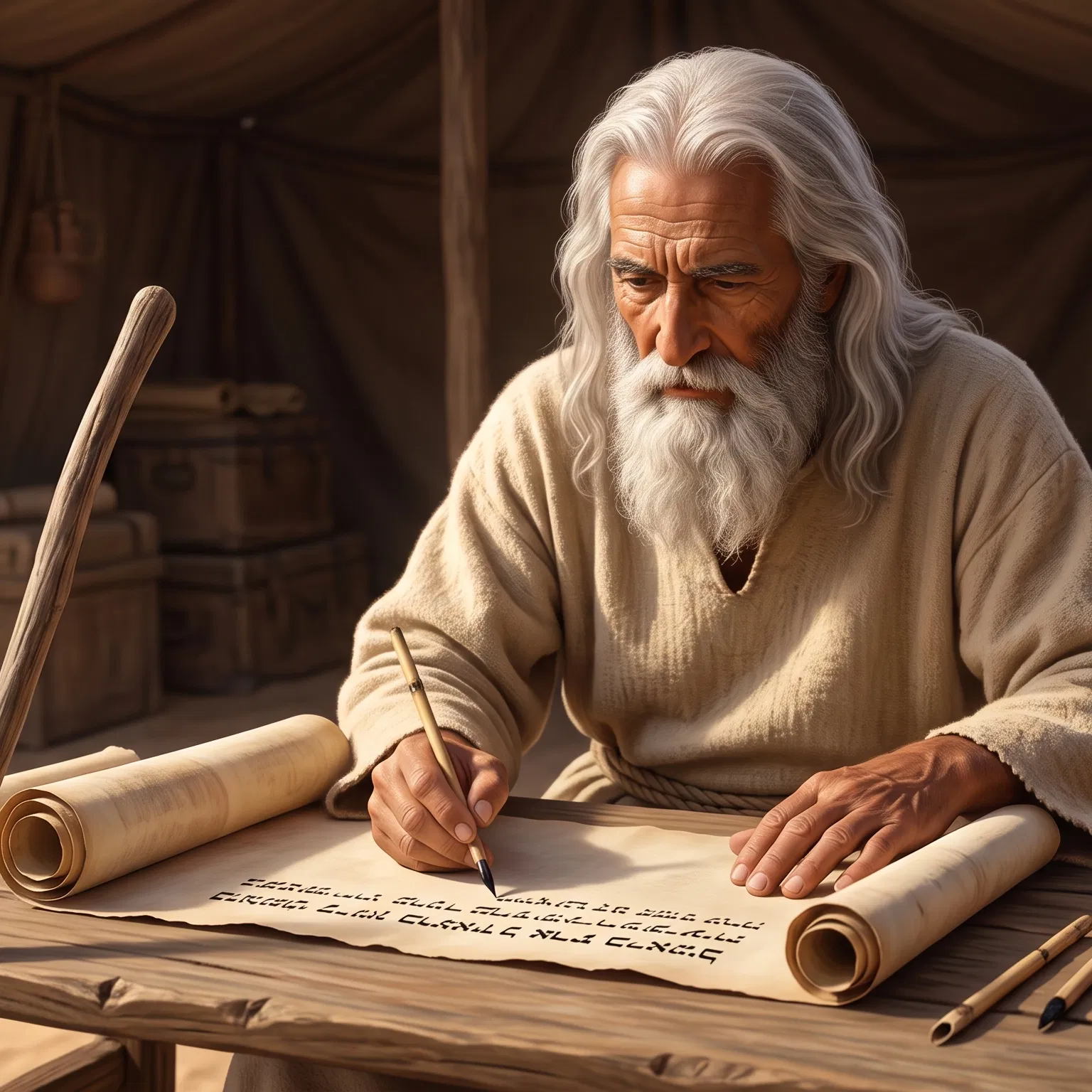 The Prophet Transcribing Divine Law