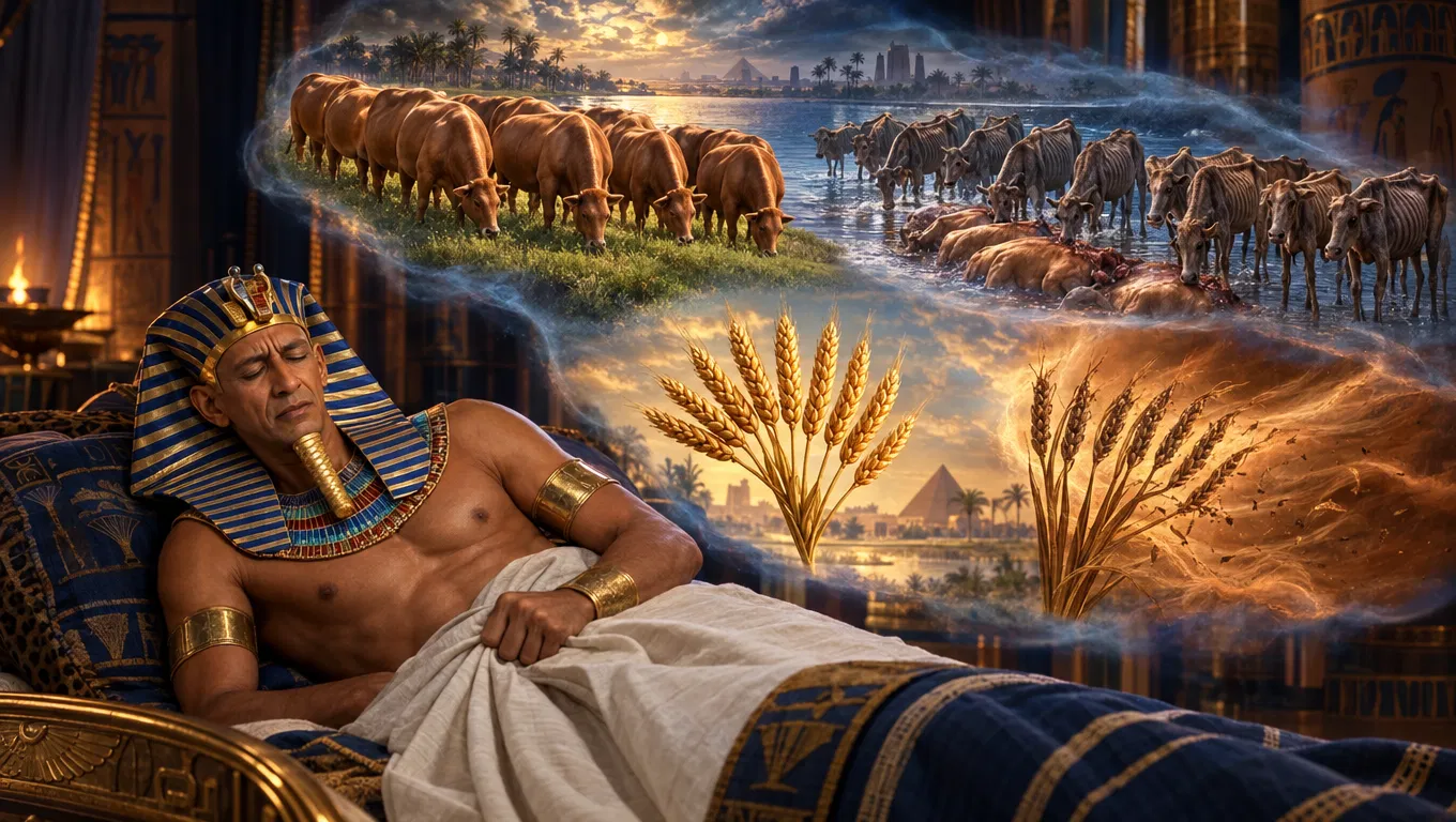 Pharaoh Dreams of Cows and Grain