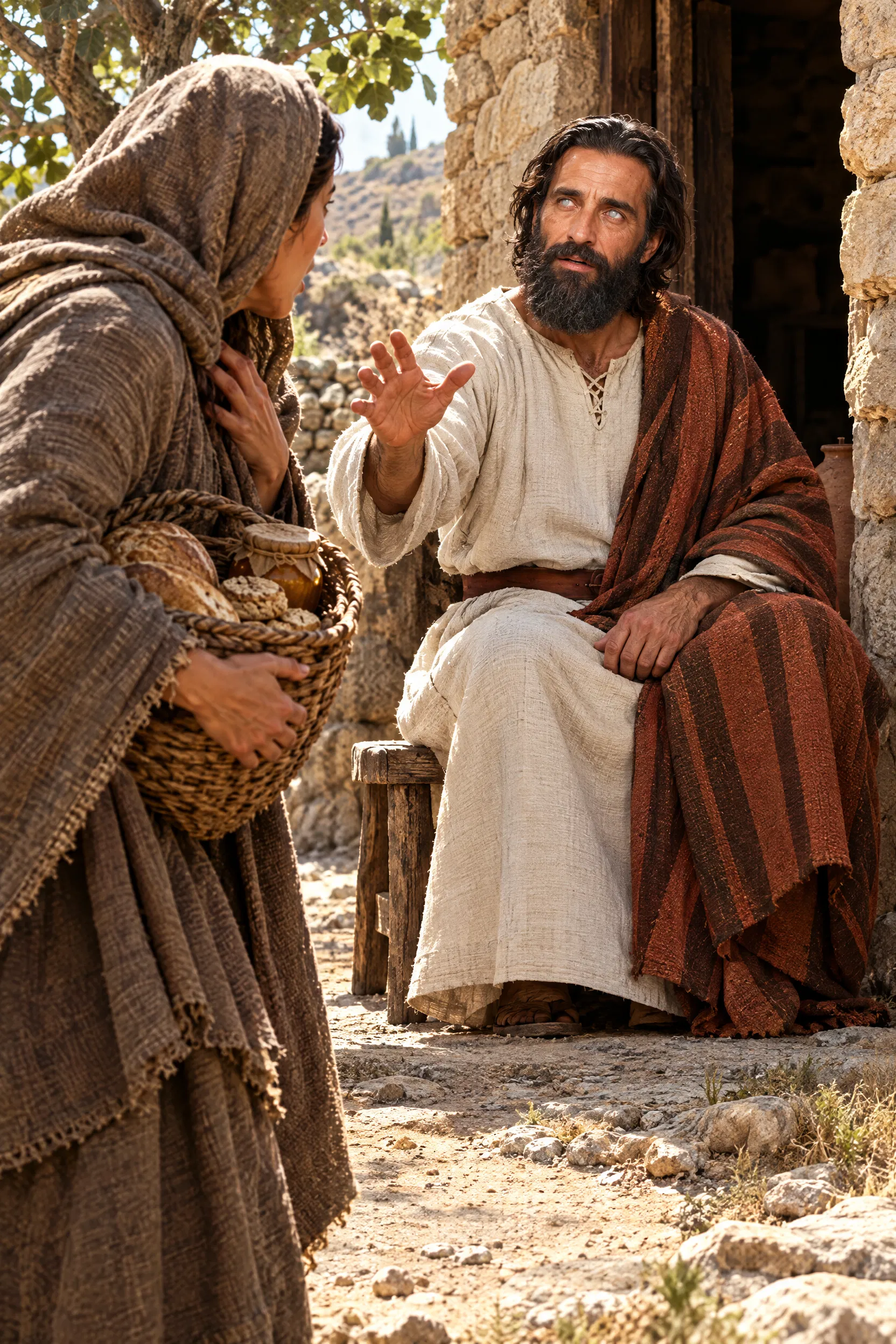 Jeroboam's Wife Comes to the Blind Prophet Ahijah