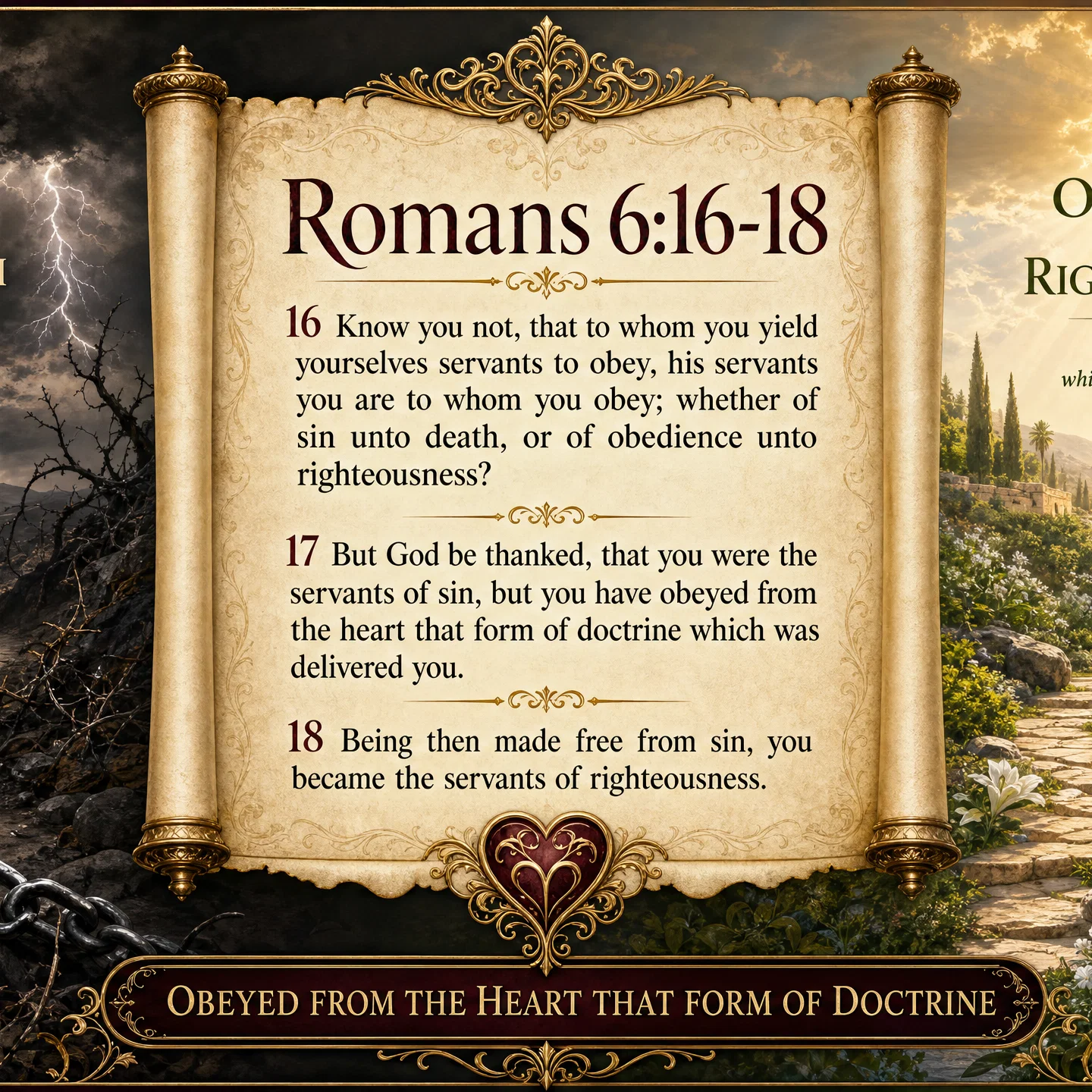 Romans 6:16-18