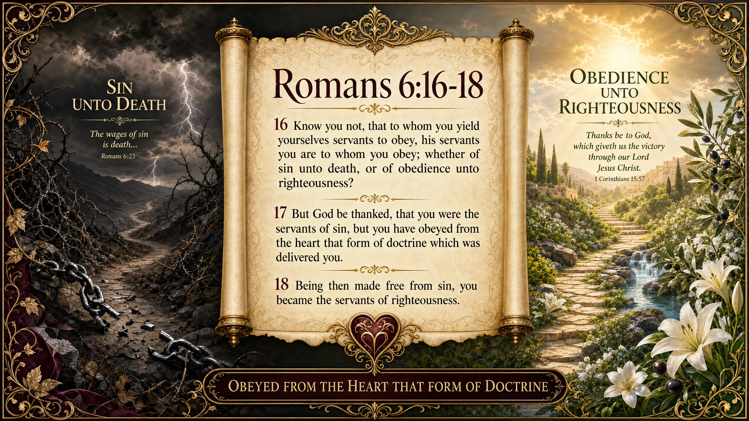 Romans 6:16-18