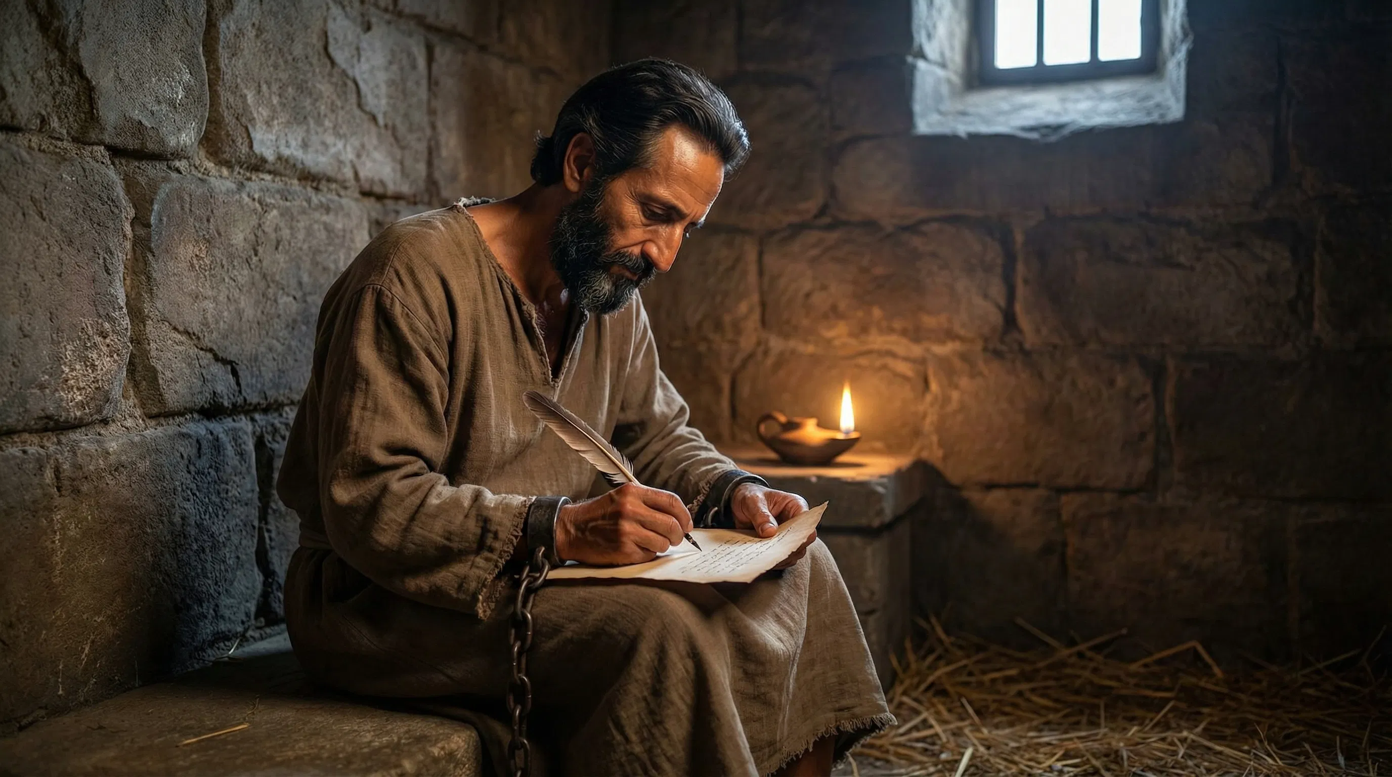 Paul Writing a Letter in Prison