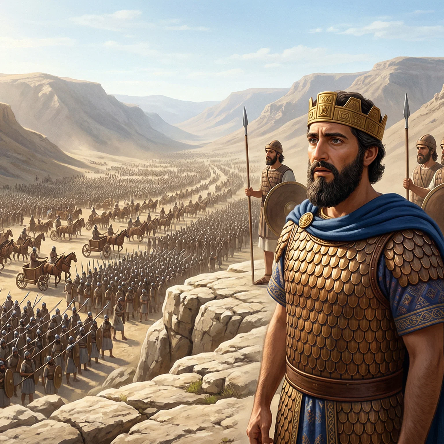 King Asa Facing the Vast Multitude