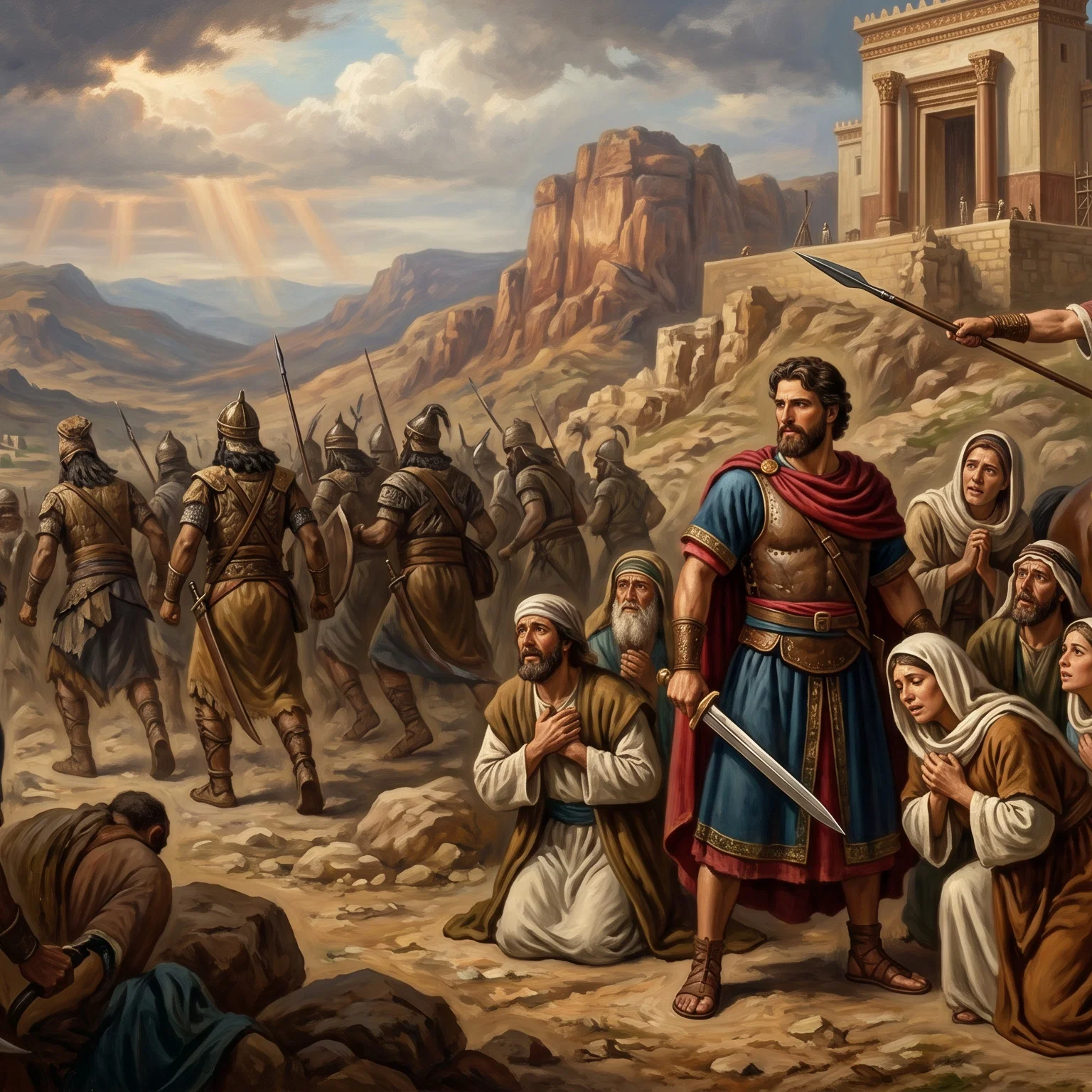Divine Deliverance Amidst Ancient Strife