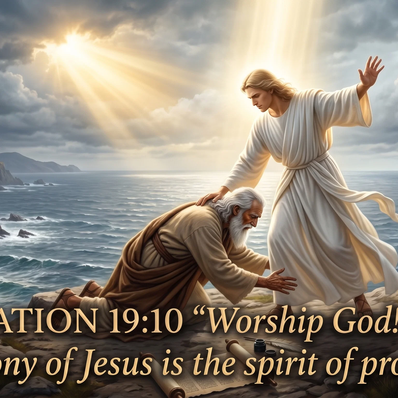 The Apostle Before the Heavenly Messenger