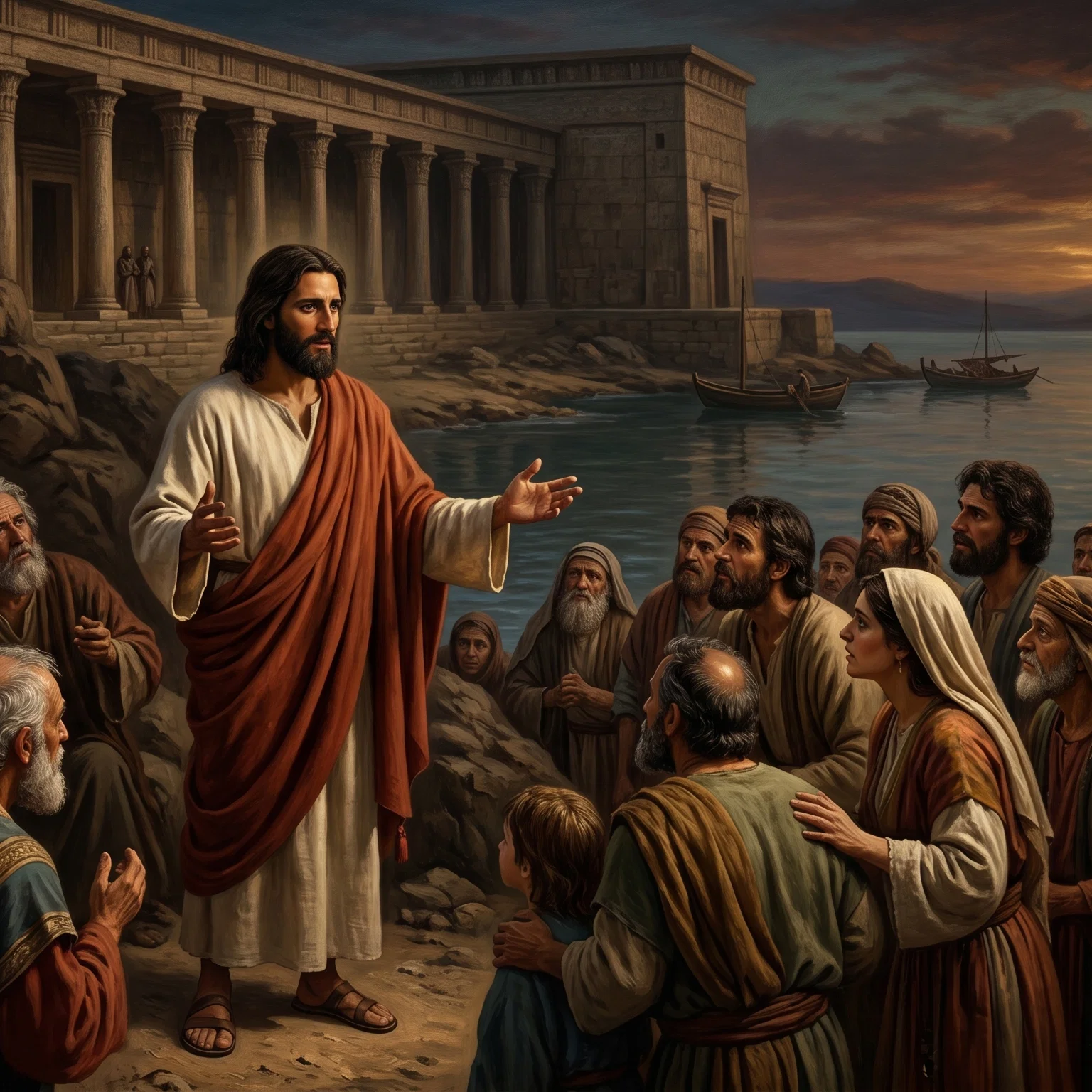 Jesus Teaching Beside the Gennesaret Shore