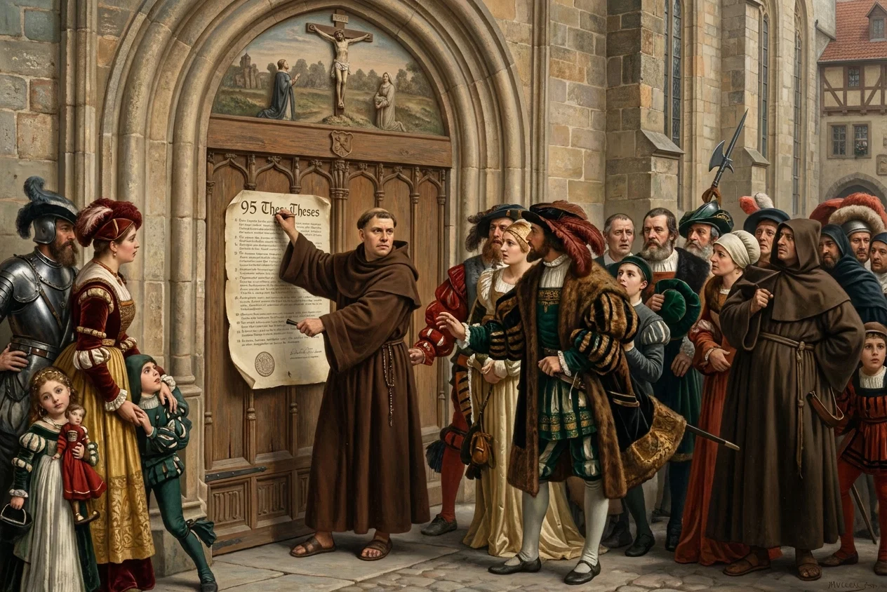 LUTHER'S PROTEST AGAINST INDULGENCES.