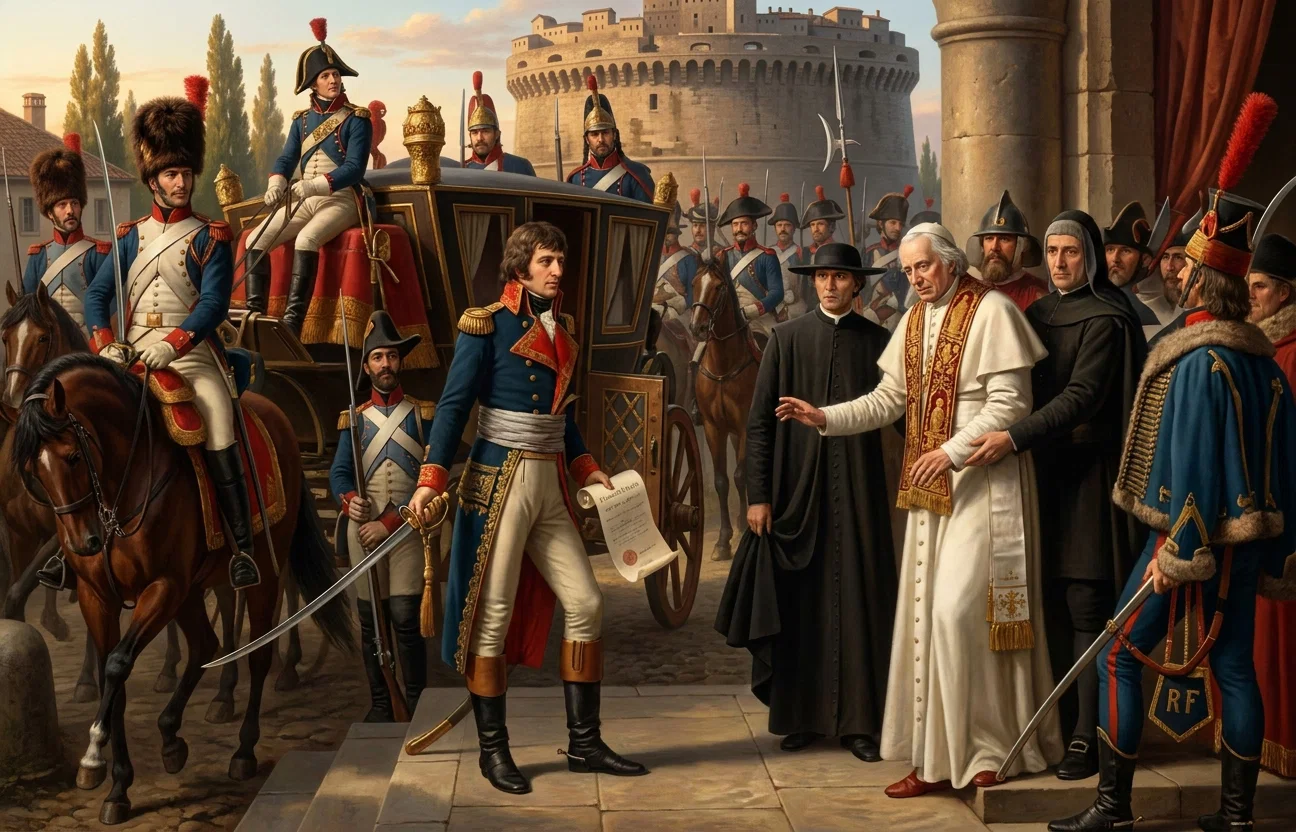 POPE PIUS VI. TAKEN PRISONER IN 1798.