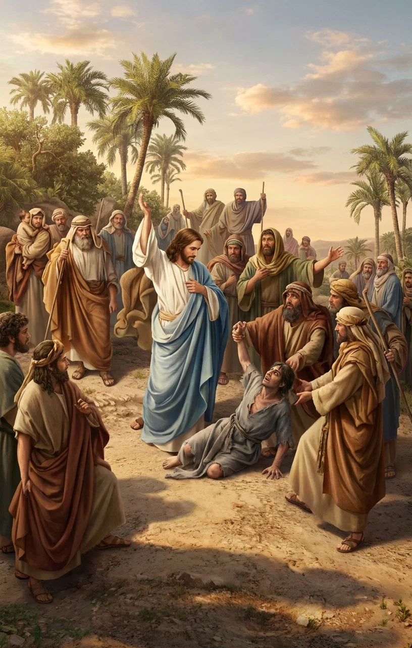 CHRIST HEALING THE DEMONIAC.