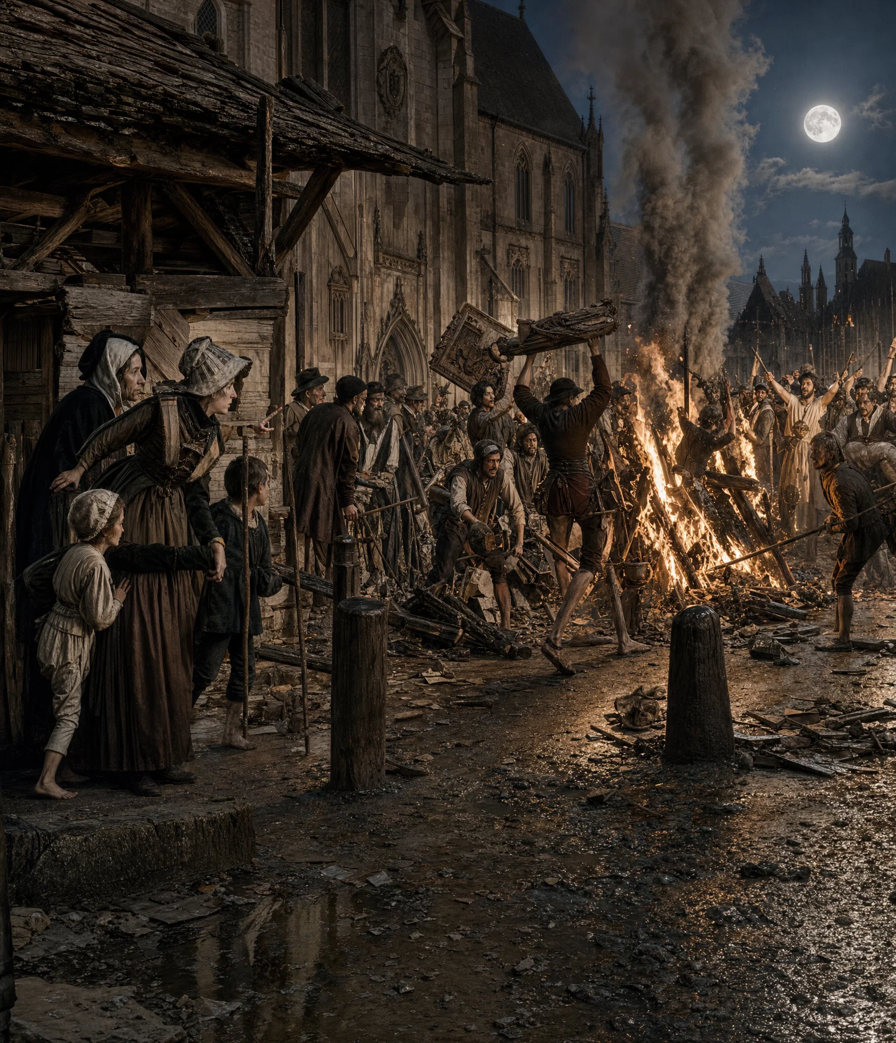 Burning of Images in Basle.