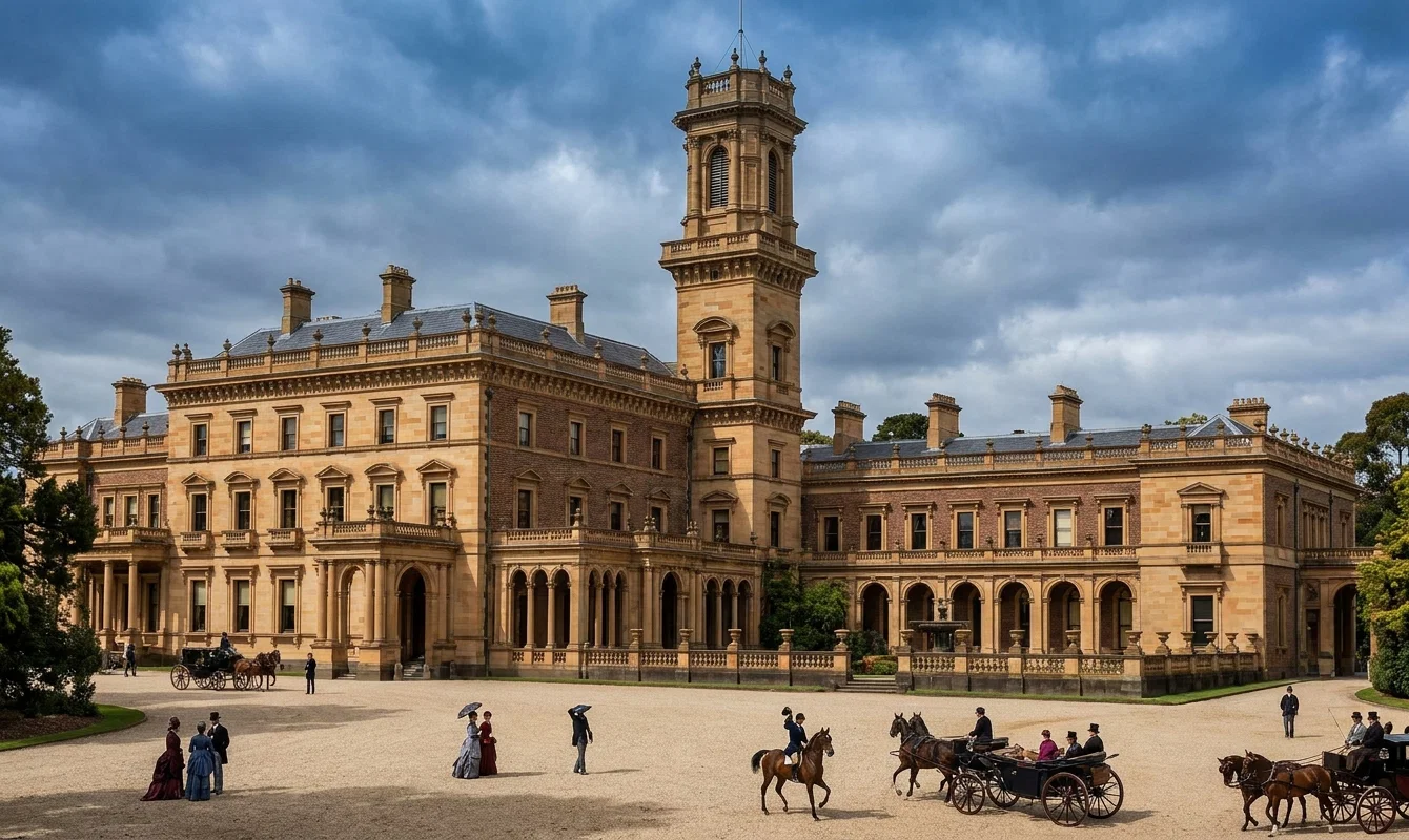 THE GOVERNMENT HOUSE, MELBOURNE, AUSTRALIA.