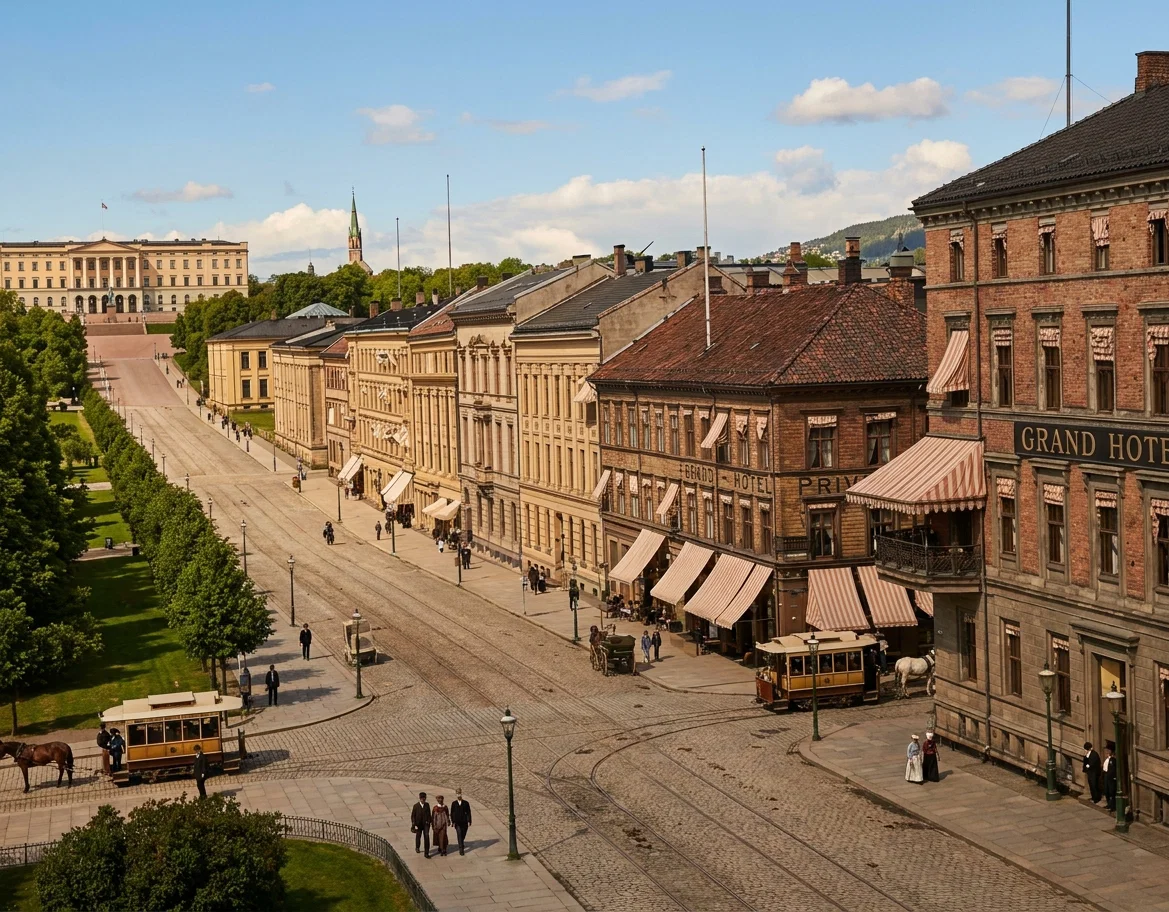 View of Christiania, looking toward the King's Palace.