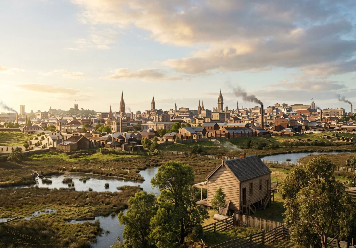 View of Melbourne.