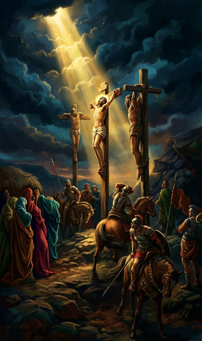 Darkness on Calvary
“About the cross was darkness, as deep as the blackest midnight.”