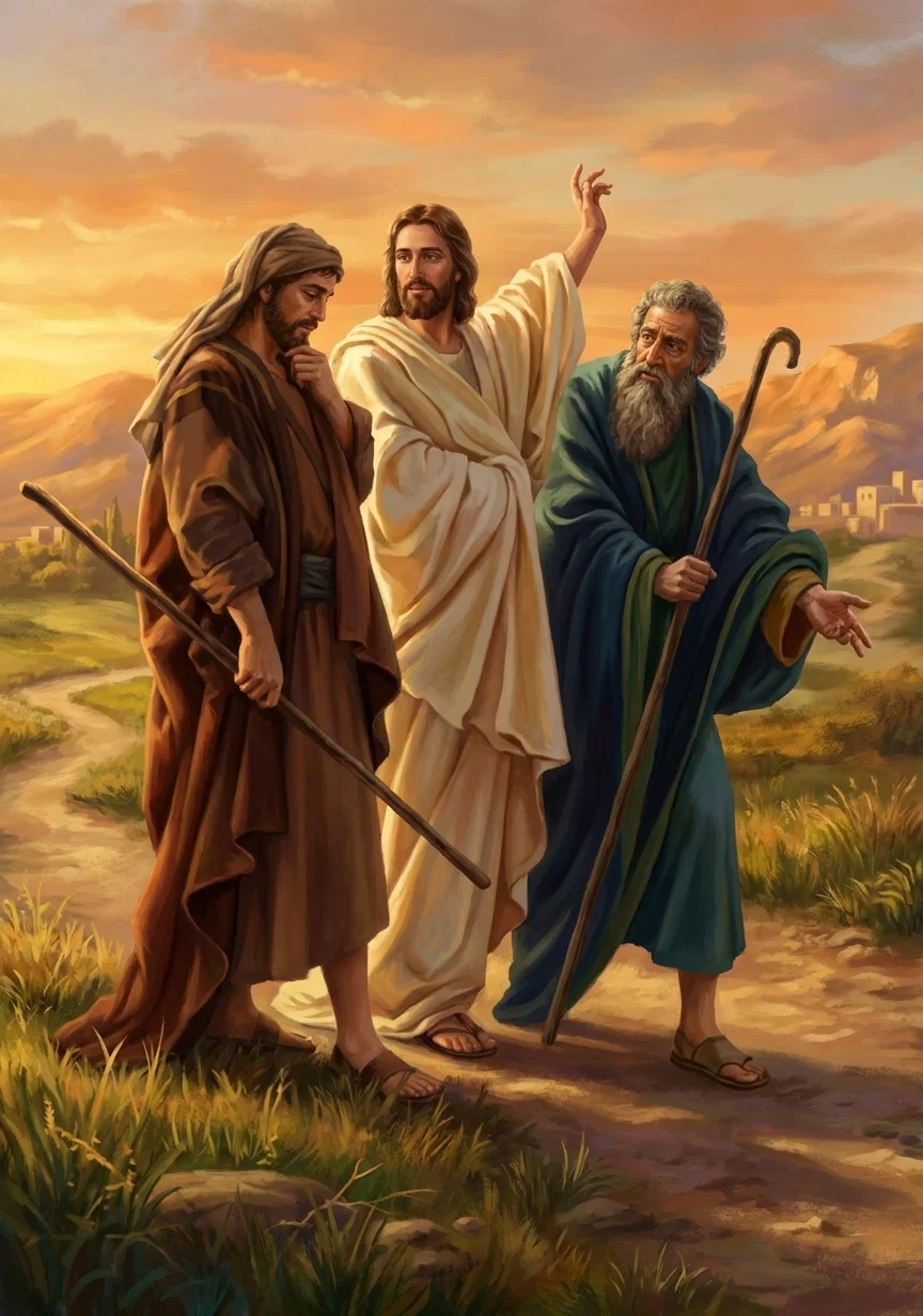 JOURNEY TO EMMAUS
“What manner of communications are these that ye have one to another, as ye walk, and are sad?”