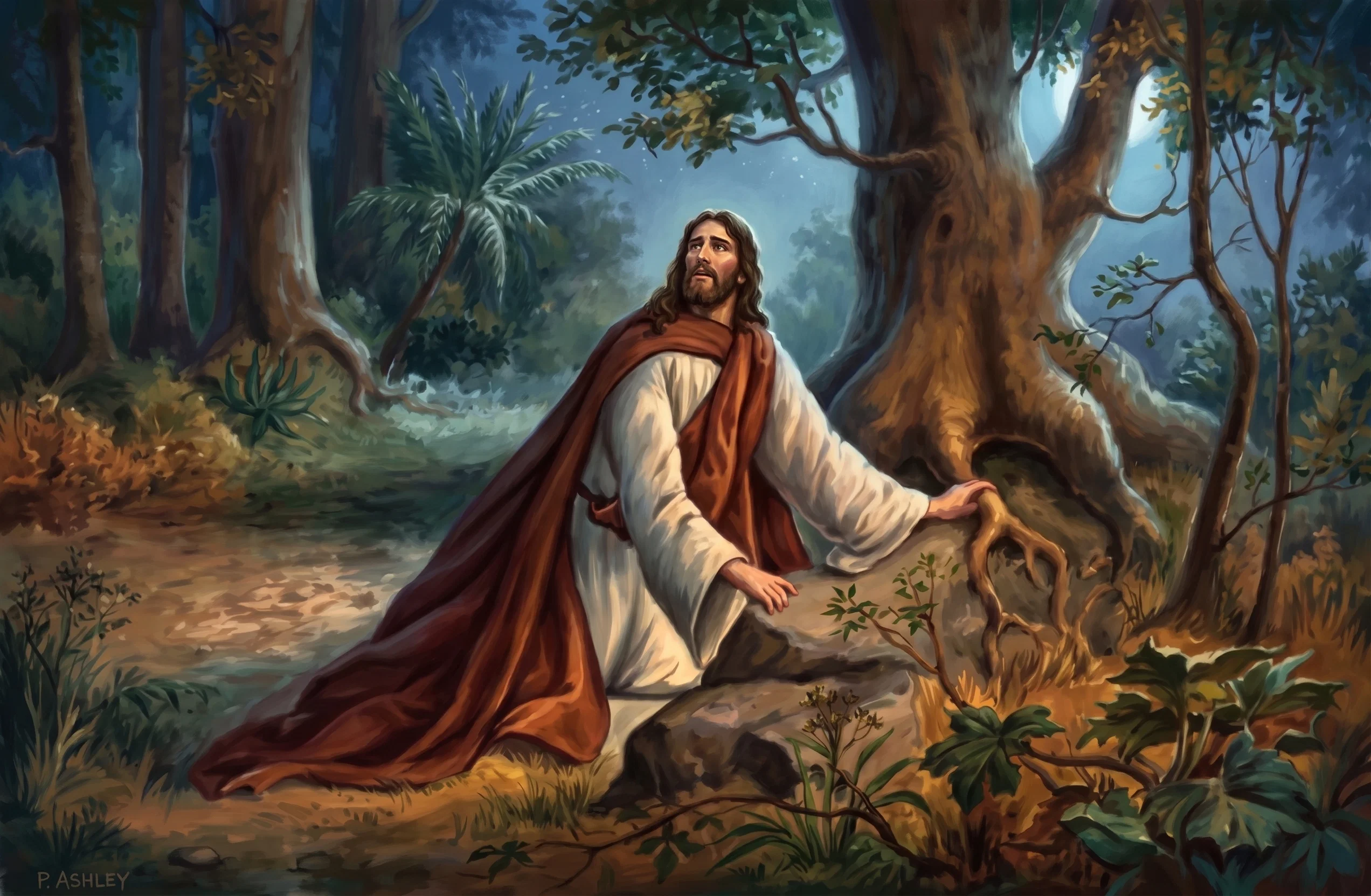 The Agony in the Garden. “O My Father, if this cup may not pass away from Me, except I drink it, Thy will be done.”