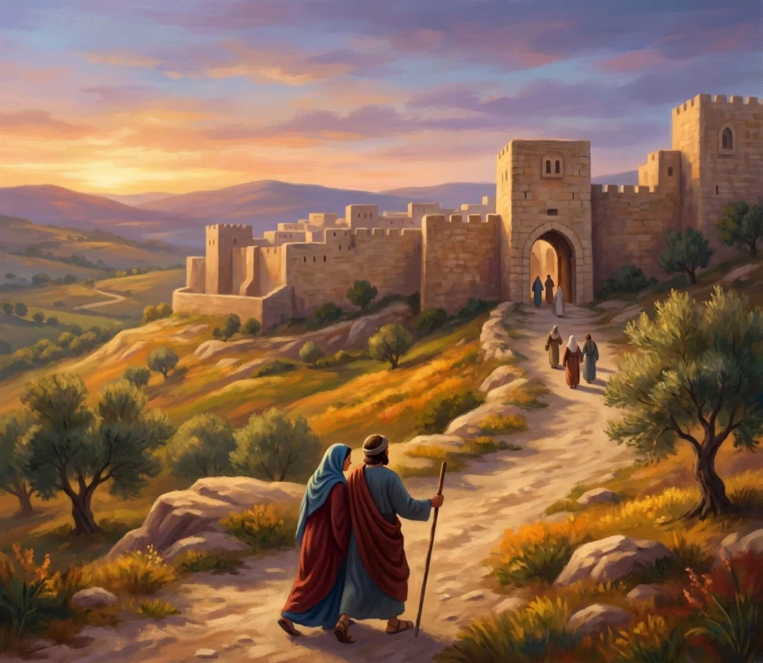 THE JOURNEY TO BETHLEHEM.