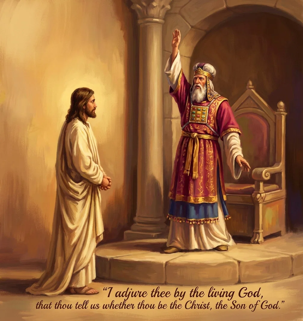 *I adjure thee by the living God,— Art thou the Christ, the Son of God*