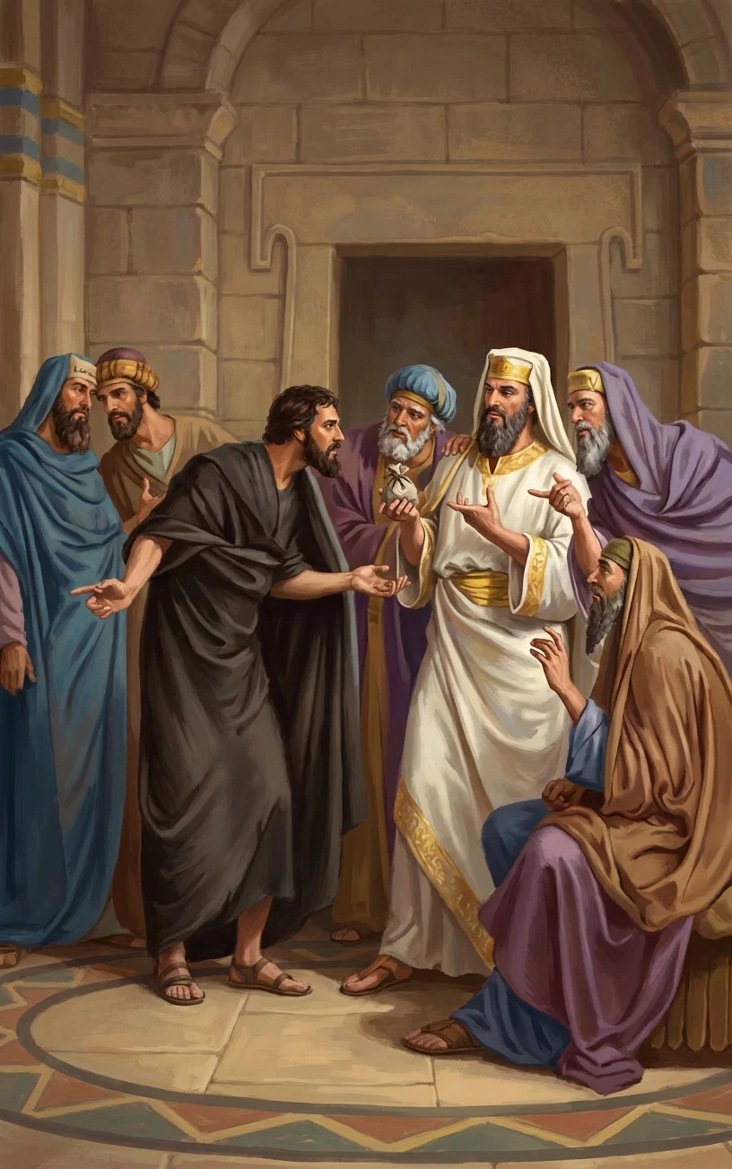 JUDAS SELLING CHRIST. “He could now sell his Lord for thirty pieces of silver.”