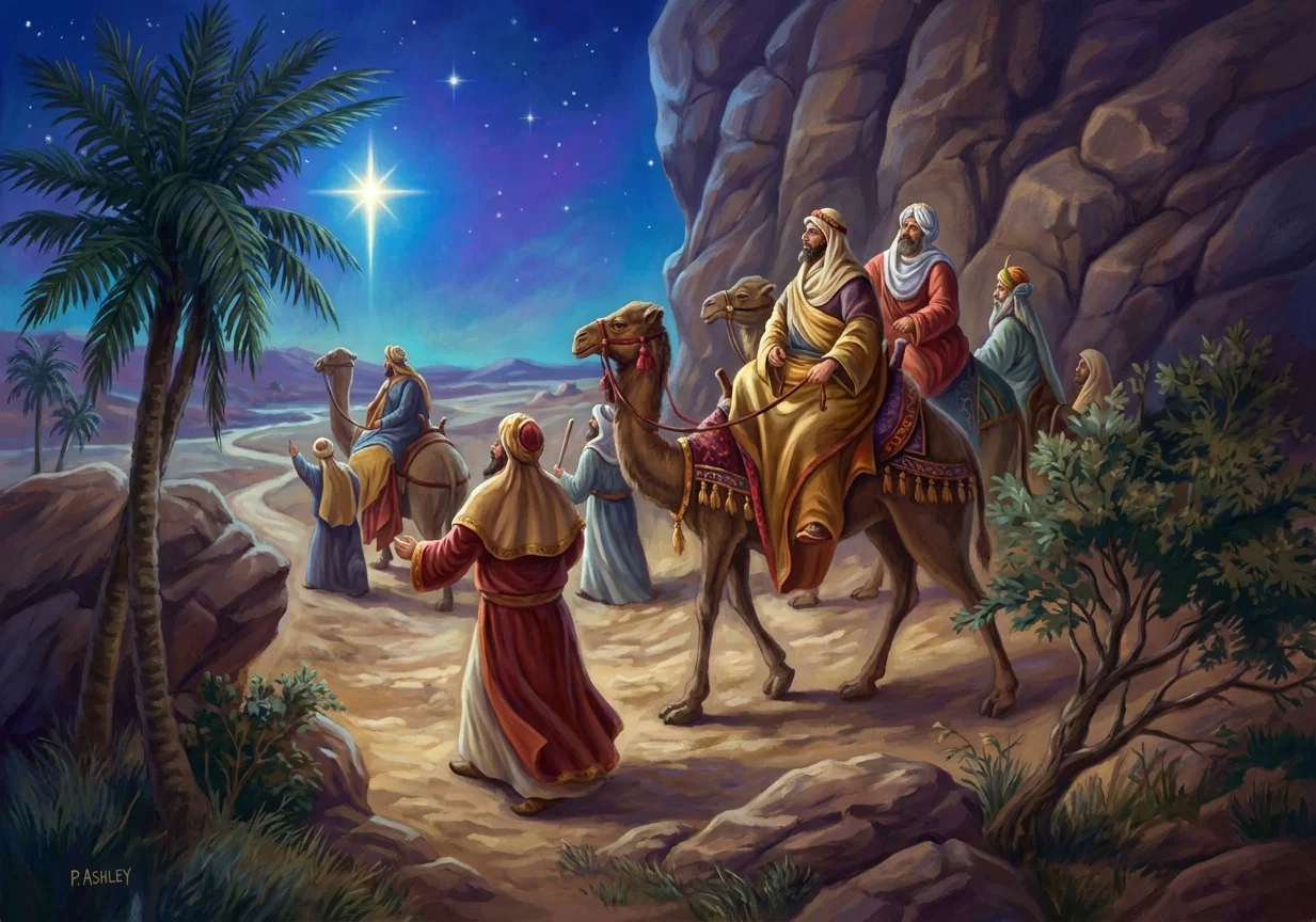 Journey of the Wise Men. “... we have seen His star in the East, and are come to worship Him.”