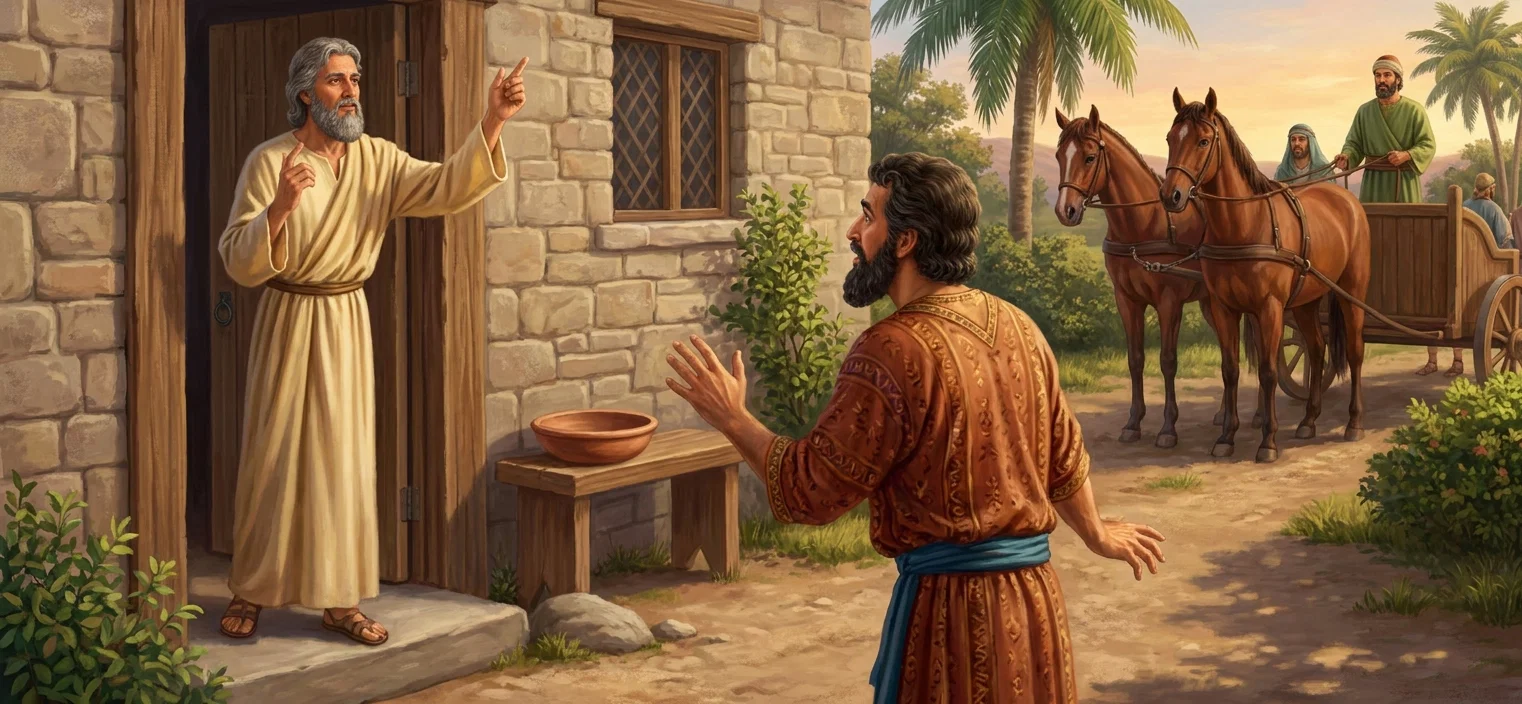 NAAMAN AT THE HOUSE OF ELISHA