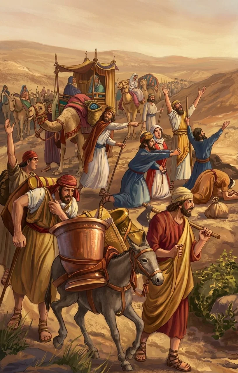 THE RETURN UNDER ZERUBBABEL.

“The long journey across the desert wastes was accomplished in safety.”