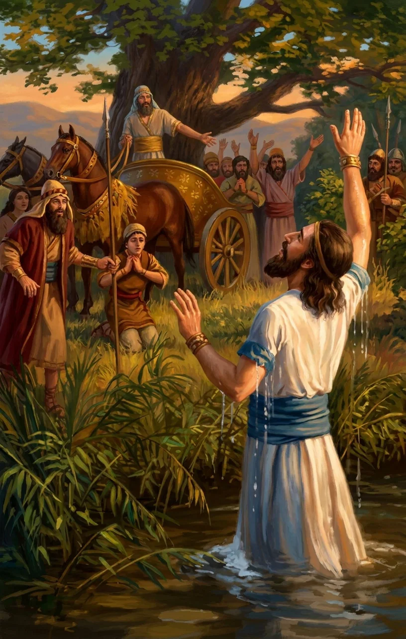 NAAMAN HEALED OF THE LEPROSY

“His flesh came again like unto the flesh of a little child, and he was clean.”