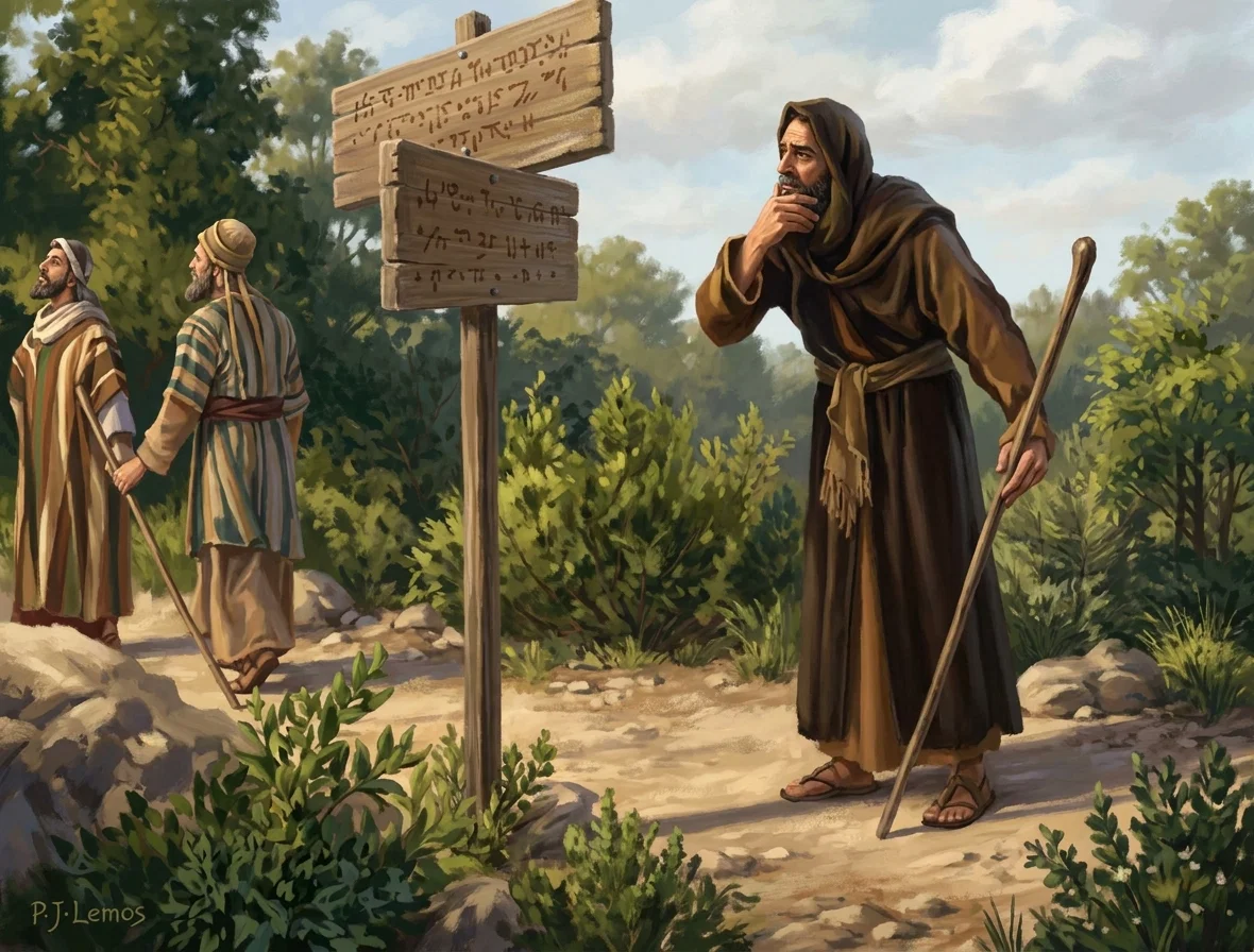 “THE GREAT ENEMY TURNED THE SIGNPOST AROUND”