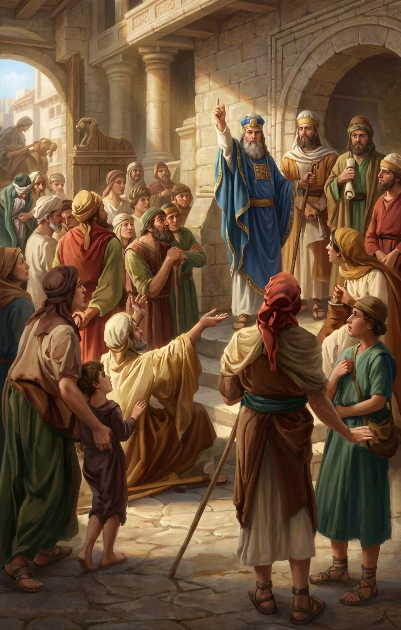 PRIESTS INSTRUCTING THE PEOPLE

By royal appointment, teaching priests “went about throughout all the cities of Judah, and taught the people.”