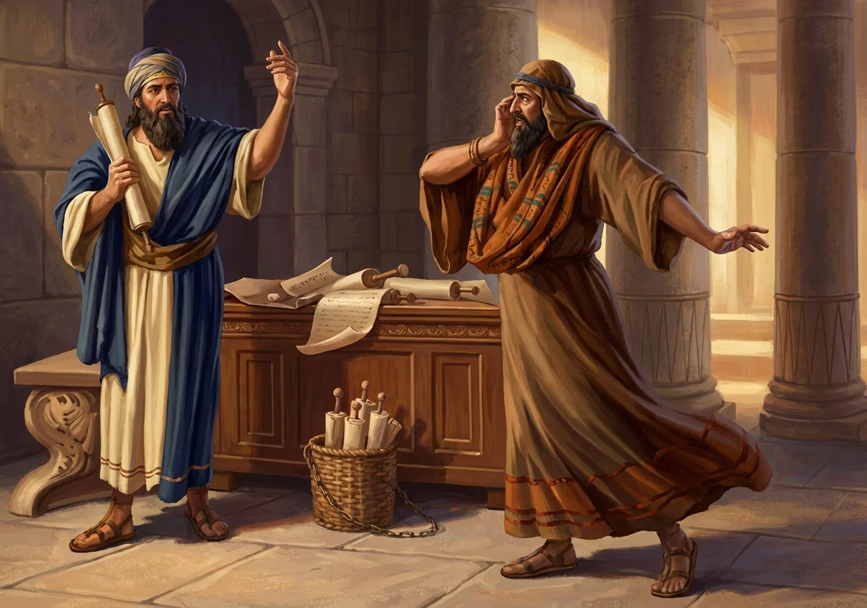 NEHEMIAH ADVISED BY SHEMAIAH
“Should such a man as I flee?
I will not go in.”