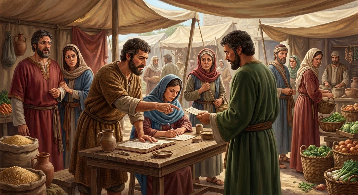 THE POOR BUYING FOOD ON CREDIT
