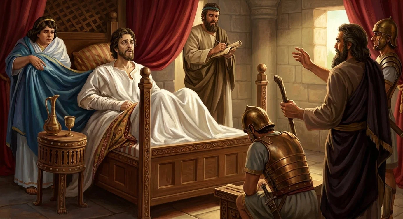 ELIJAH BEFORE AHAZIAH

“Thou shalt surely die.”
