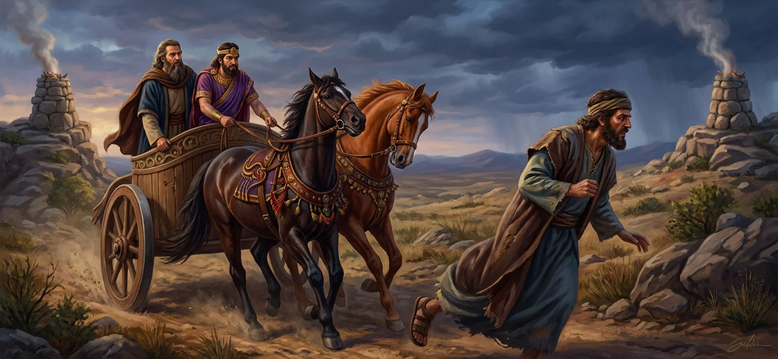 ELIJAH GUIDING THE KING