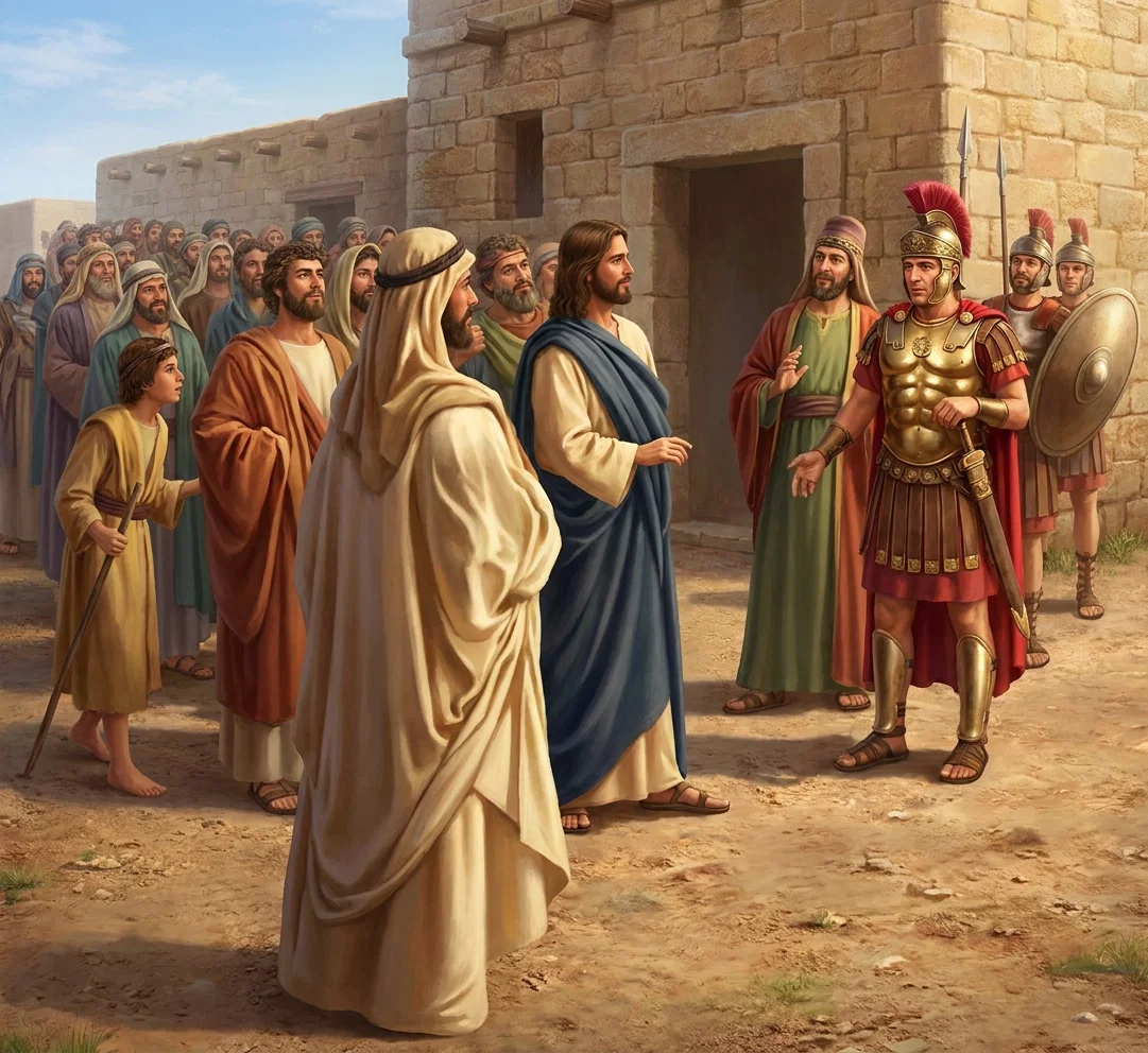 “Speak the word only,
and my servant shall
be healed.”